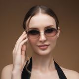 IDOR Premium Metal High Quality Sunglass for Women | IDOR-2612