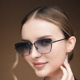 IDOR Premium Metal High Quality Sunglass for Women | IDOR-2608