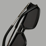 IDOR Premium Metal + Acetate High Quality Polarized Sunglass for Men | IDOR-98037