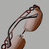 IDOR Premium Metal High Quality Sunglass for Unisex | IDOR-7313