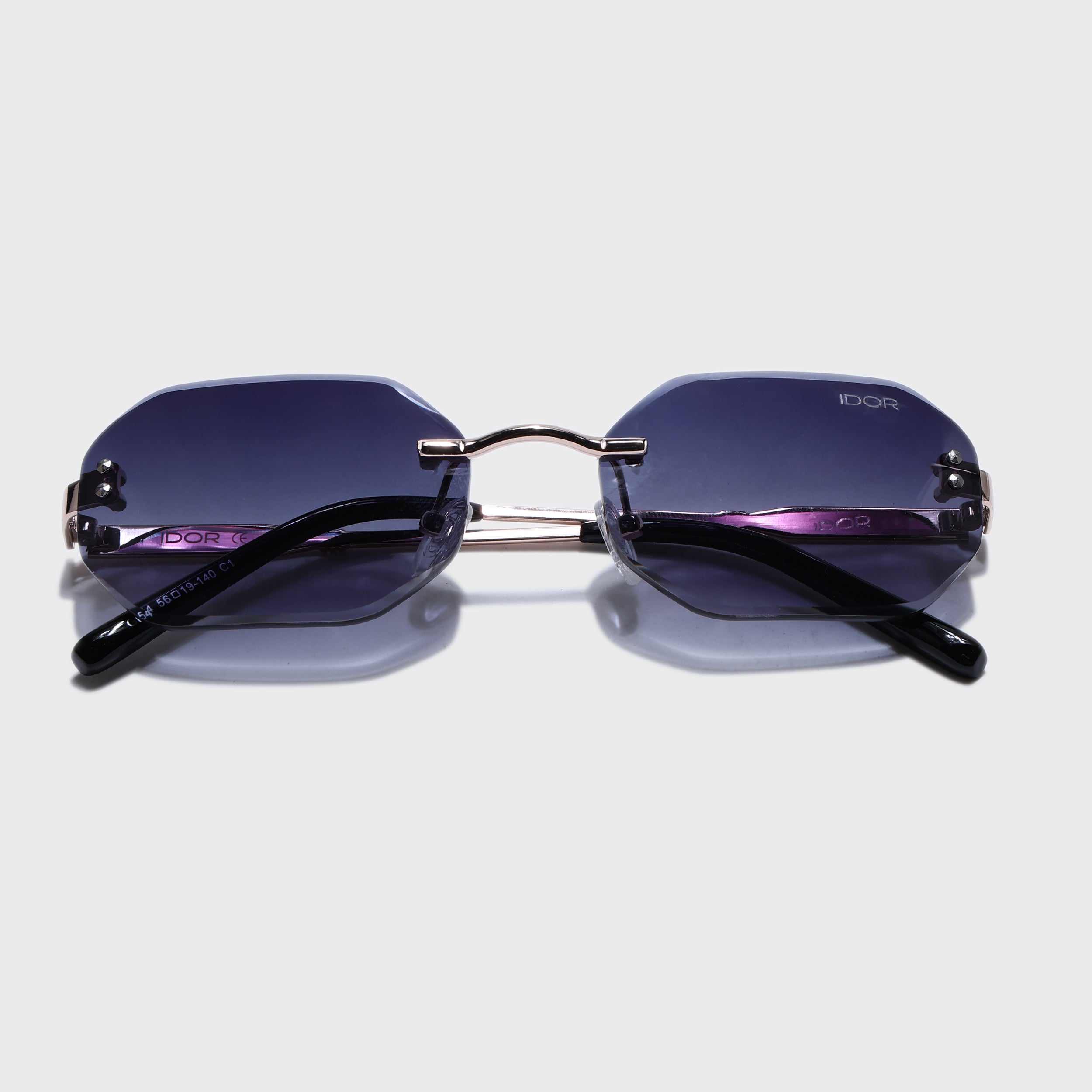 IDOR Premium Metal High Quality Sunglass for Unisex | IDOR-054