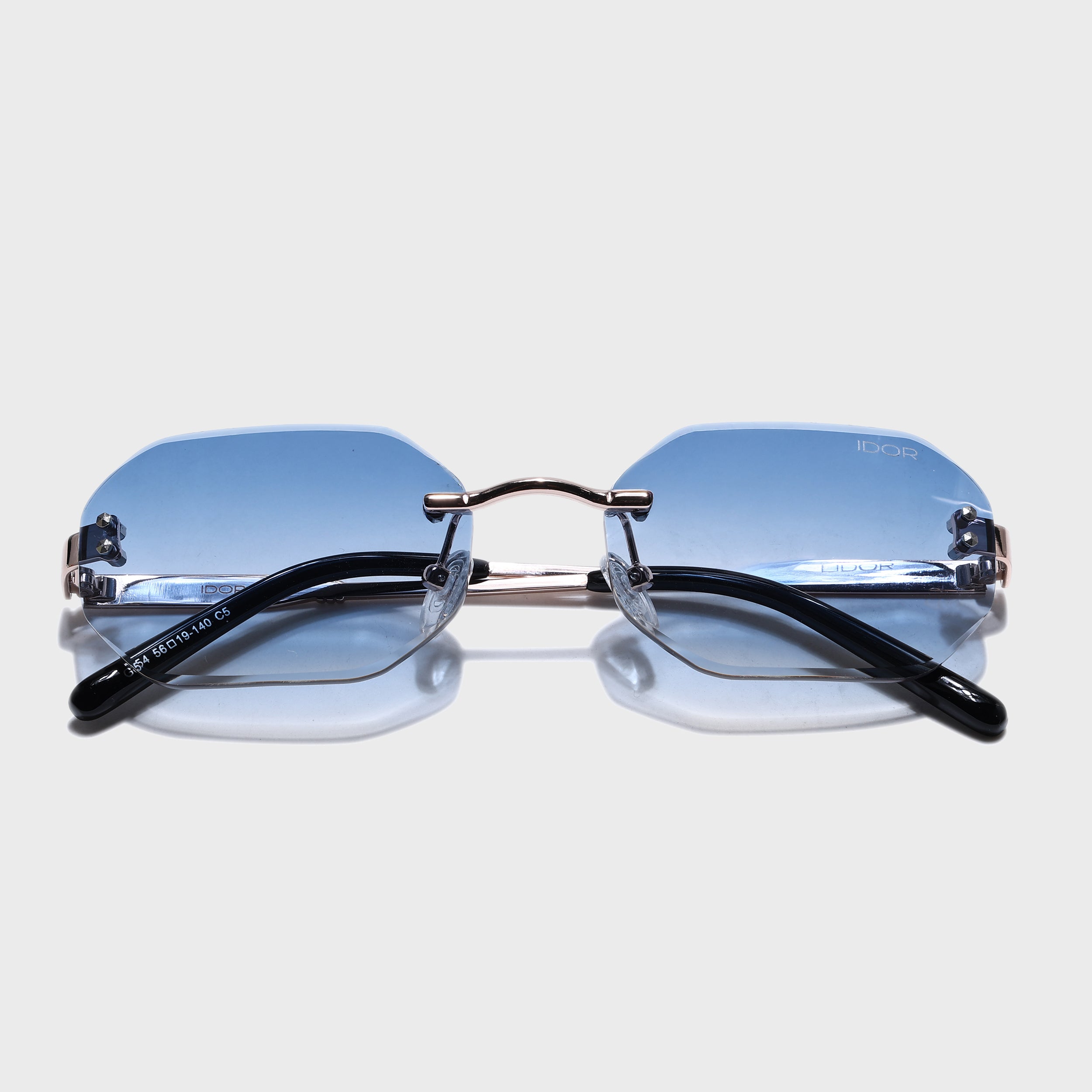 IDOR Premium Metal High Quality Sunglass for Unisex | IDOR-054
