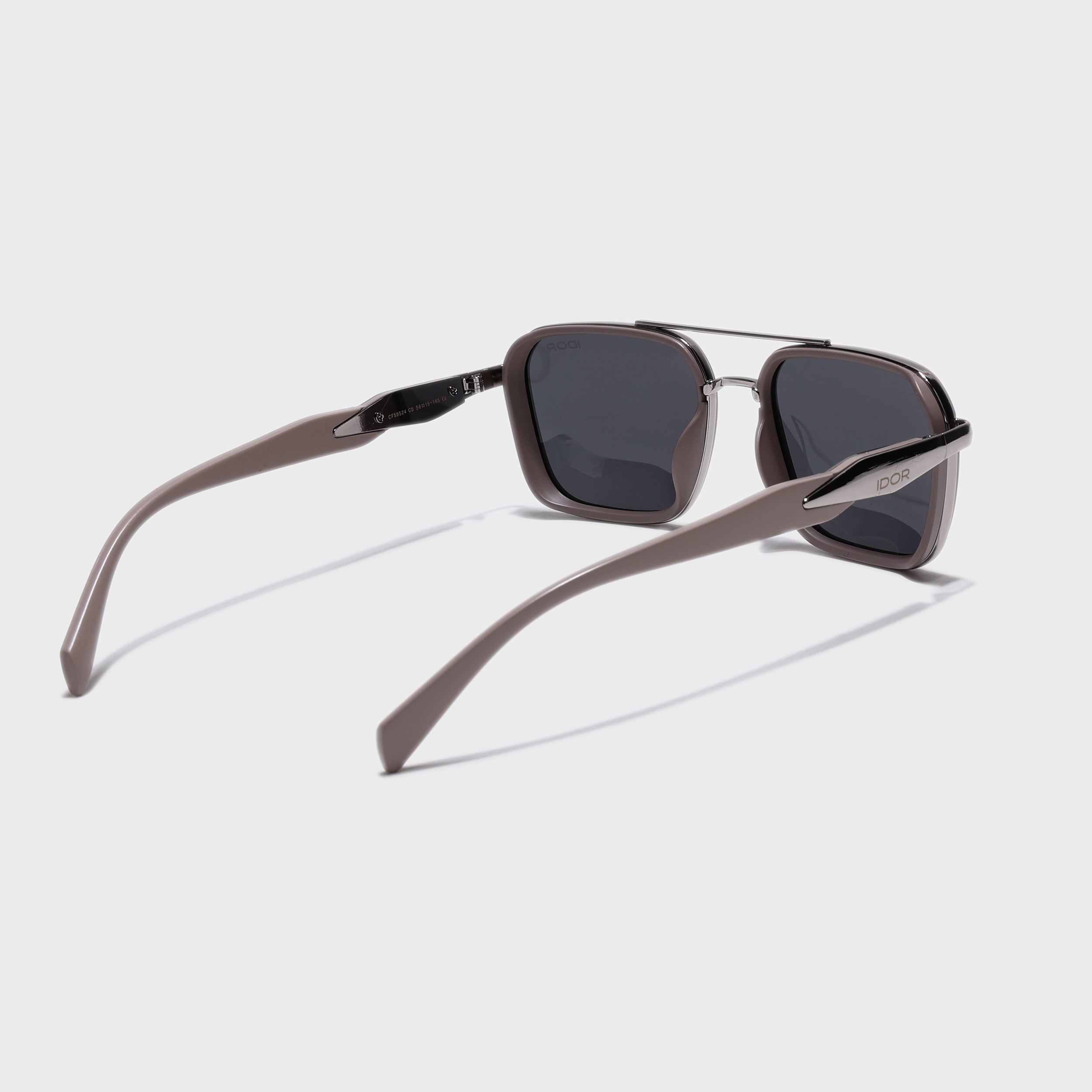 IDOR Premium Metal High Quality Polarized Sunglass for Unisex | IDOR-58524