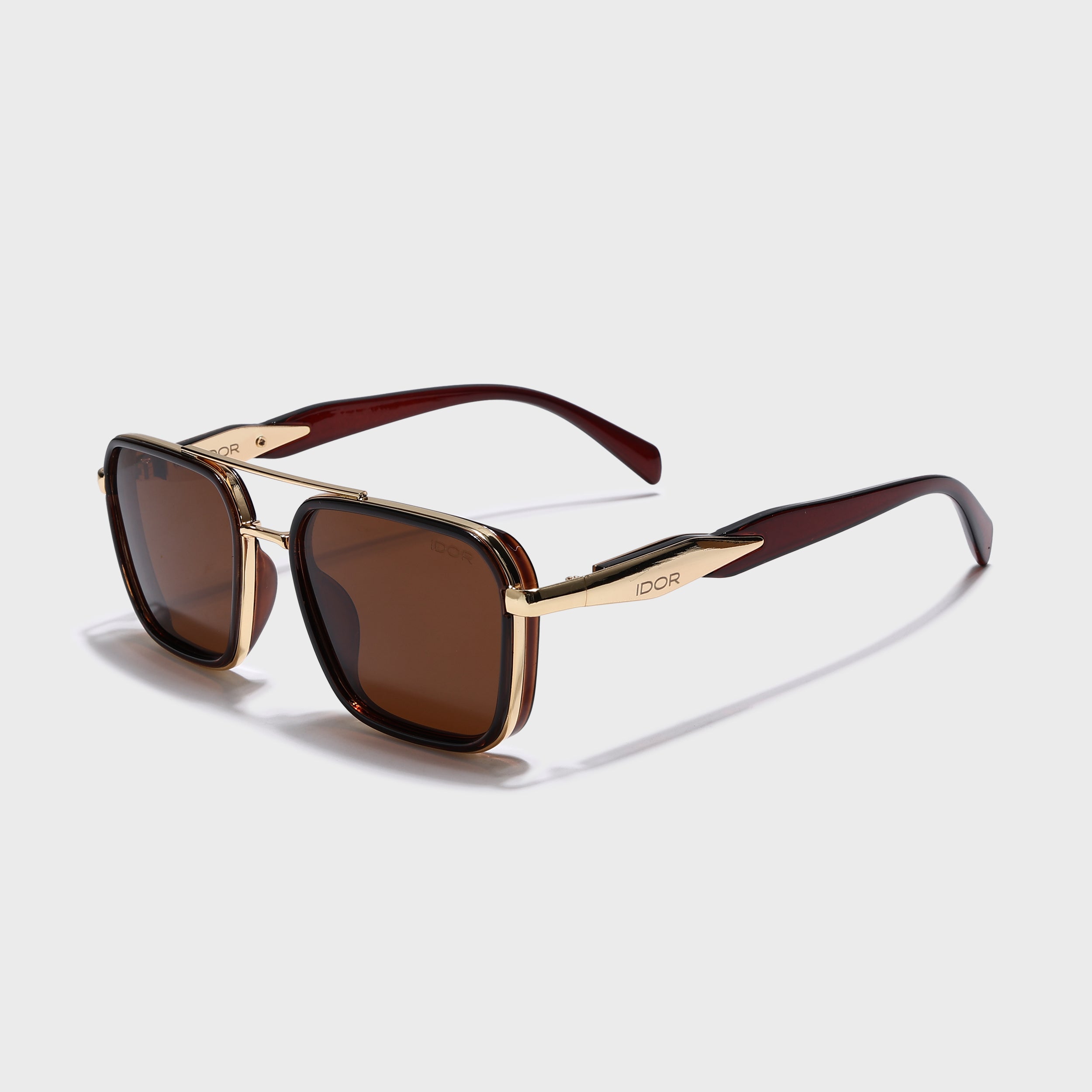IDOR Premium Metal High Quality Polarized Sunglass for Unisex | IDOR-58524