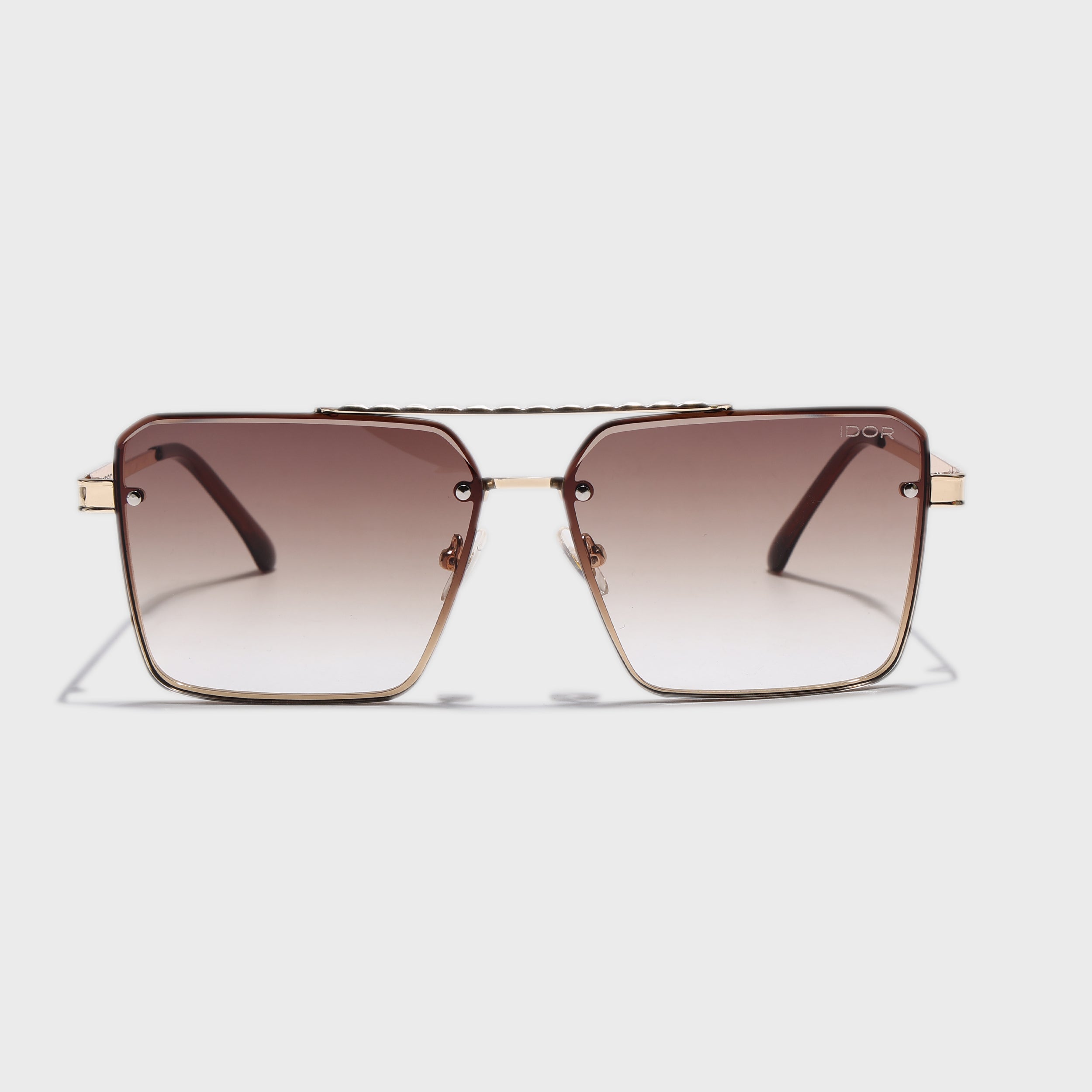IDOR Premium Metal High Quality Sunglass for Unisex | IDOR-58416