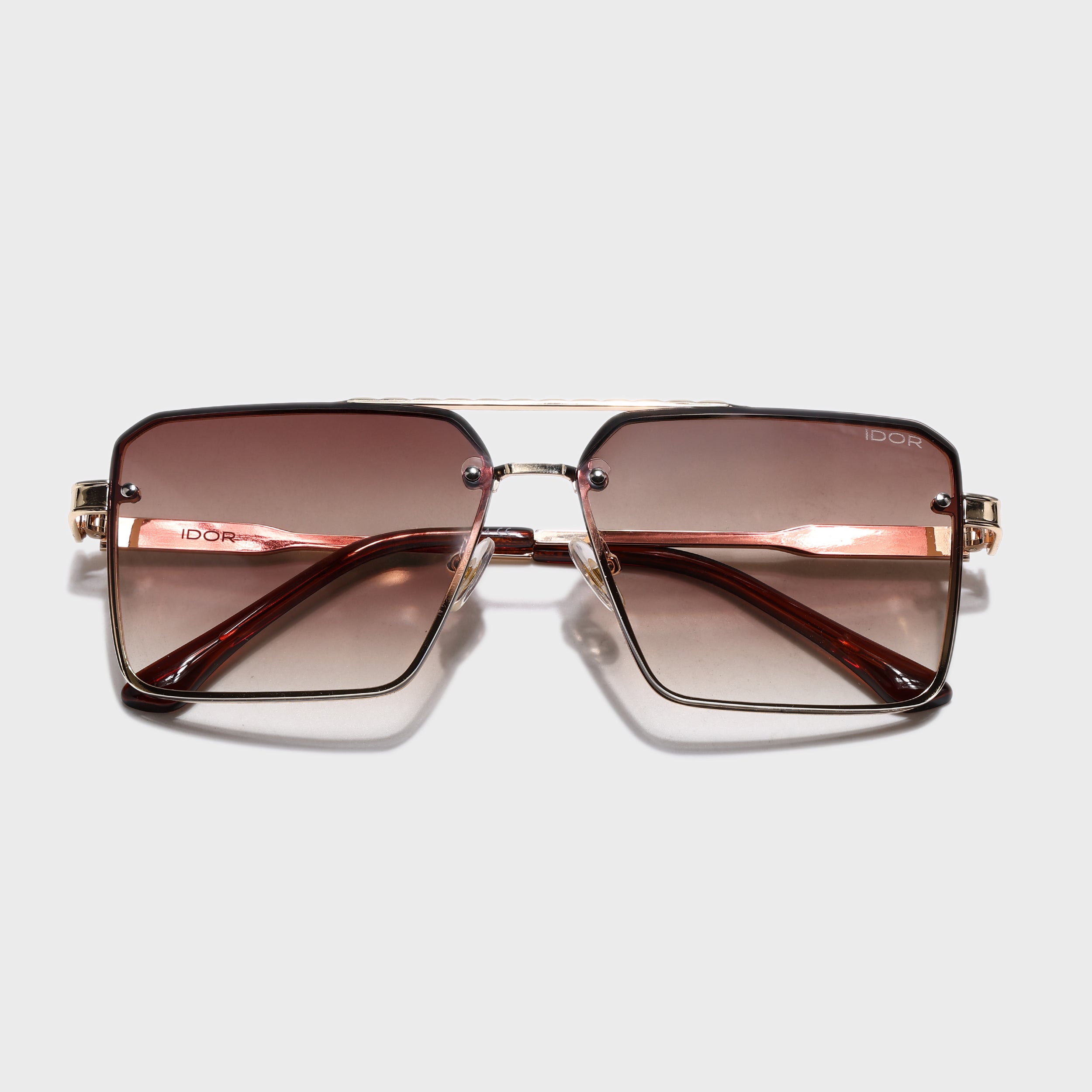 IDOR Premium Metal High Quality Sunglass for Unisex | IDOR-58416
