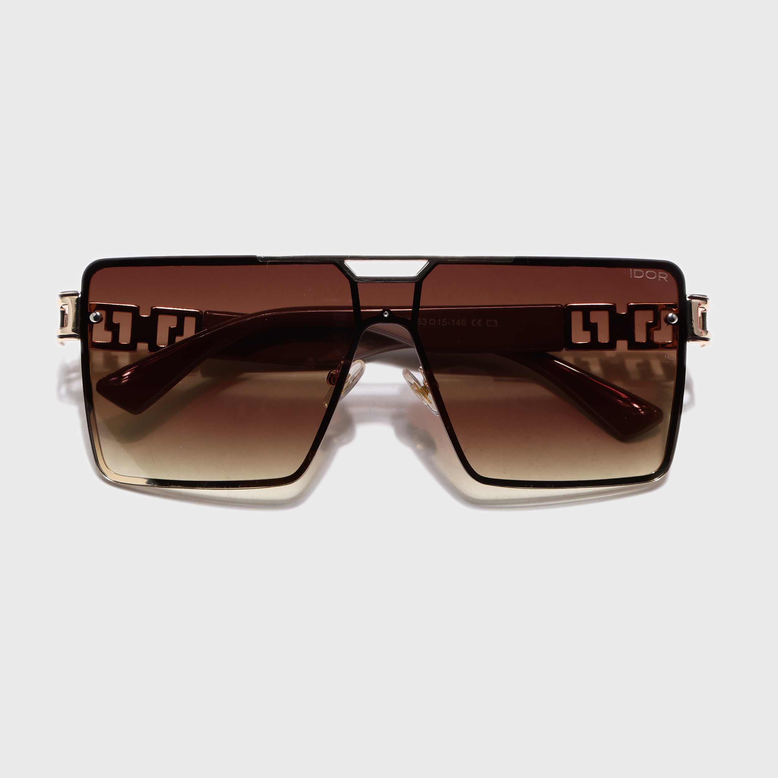IDOR Premium Metal High Quality Sunglass for Unisex | IDOR-58405