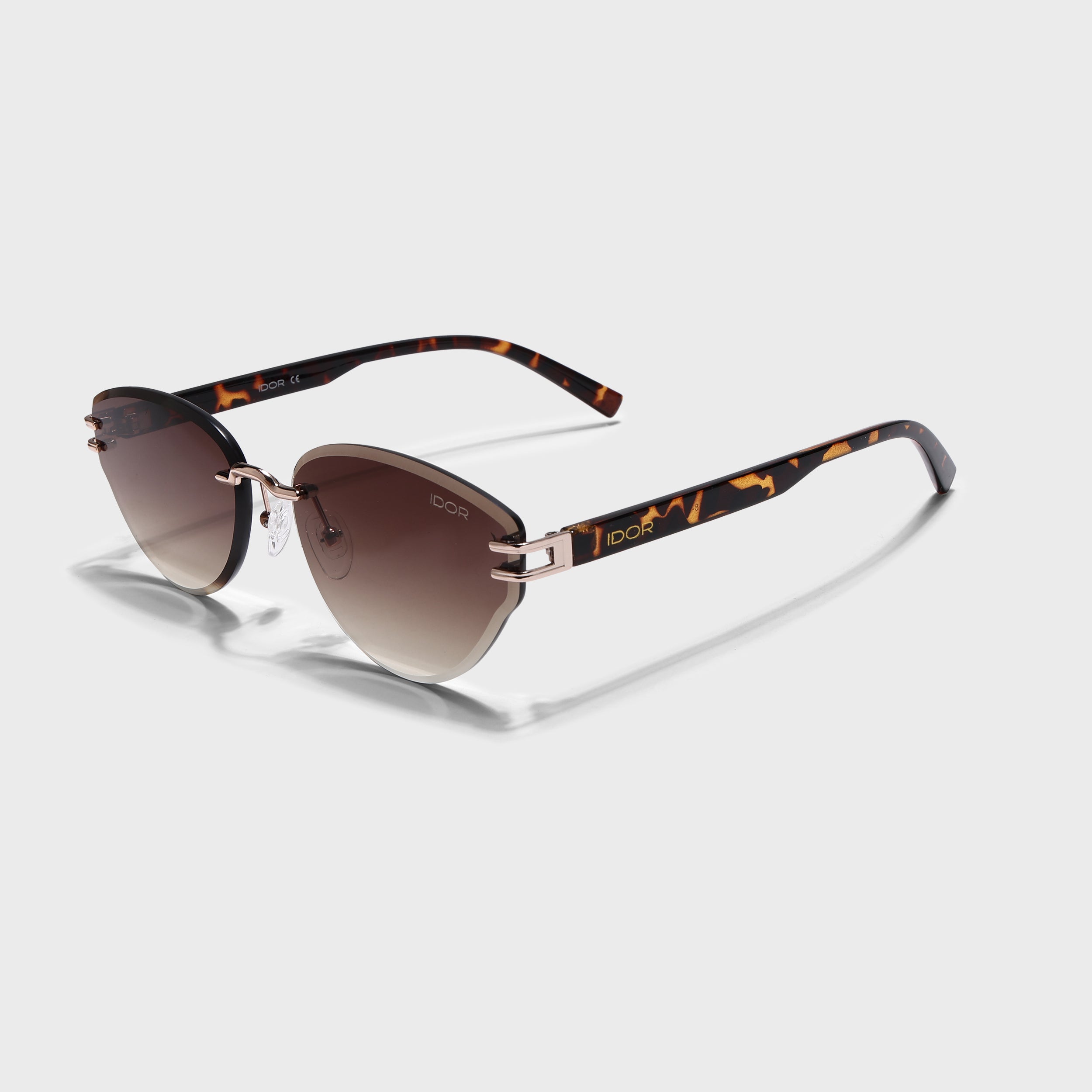IDOR Premium Metal + TR90 High Quality Sunglass for Women | IDOR-006