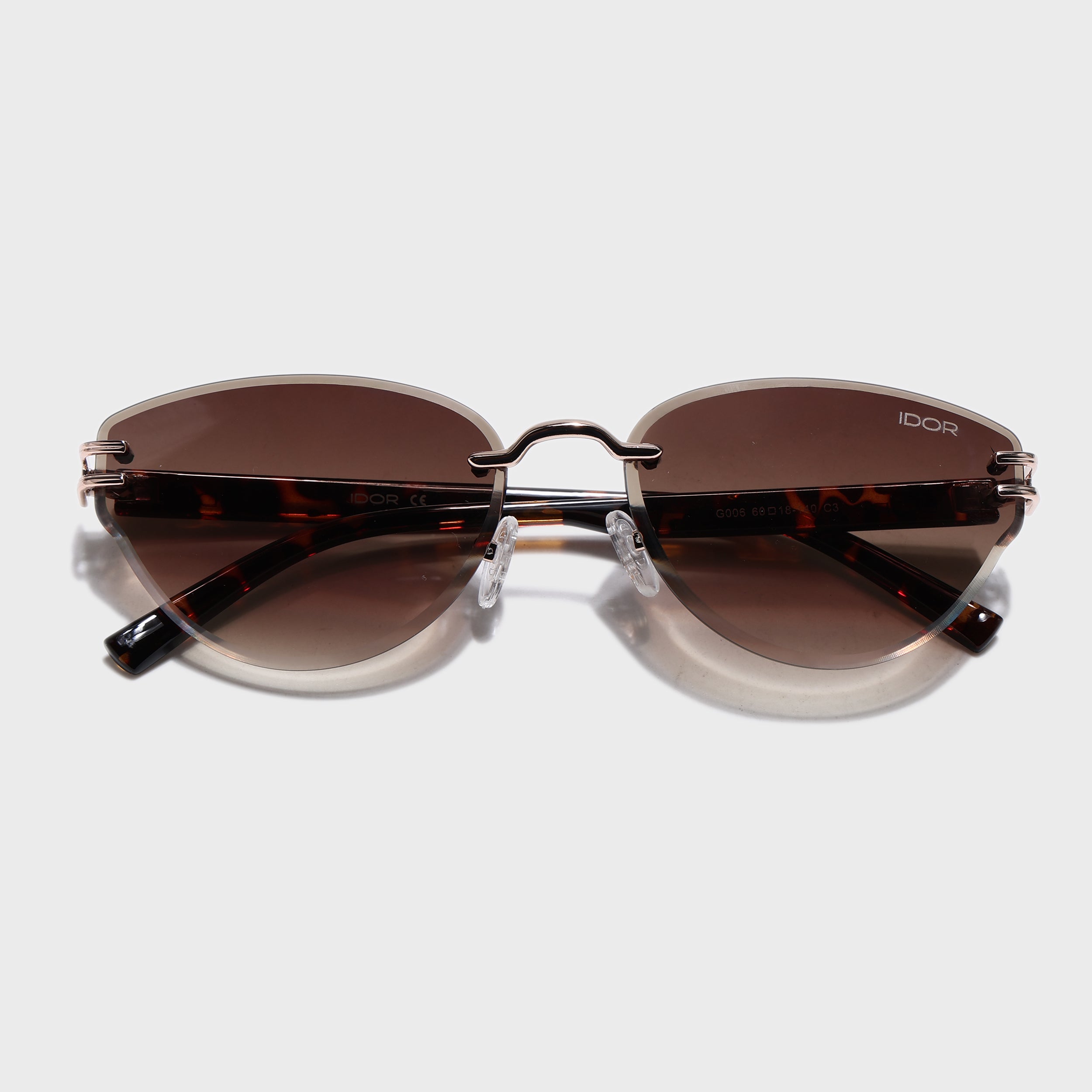 IDOR Premium Metal + TR90 High Quality Sunglass for Women | IDOR-006