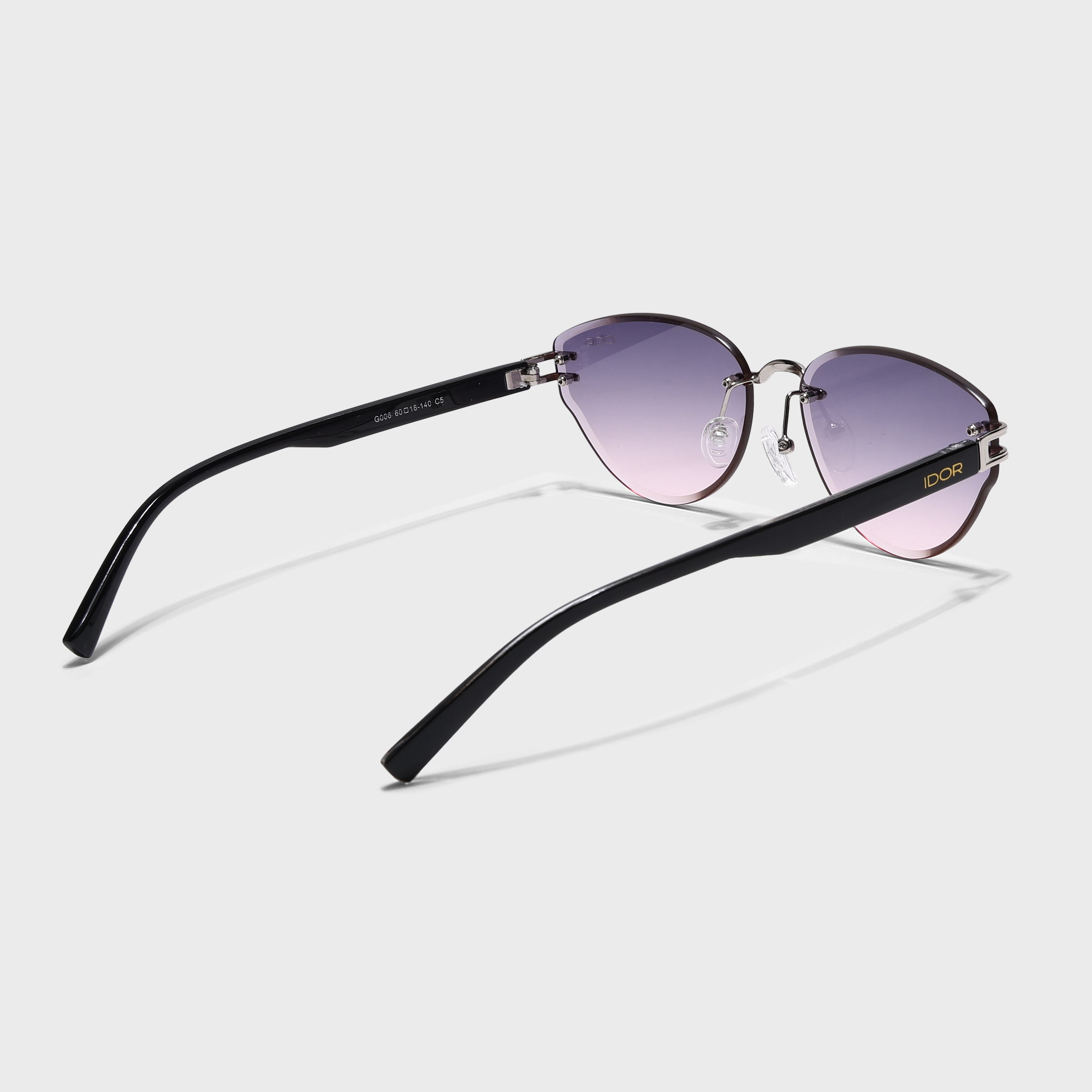 IDOR Premium Metal + TR90 High Quality Sunglass for Women | IDOR-006