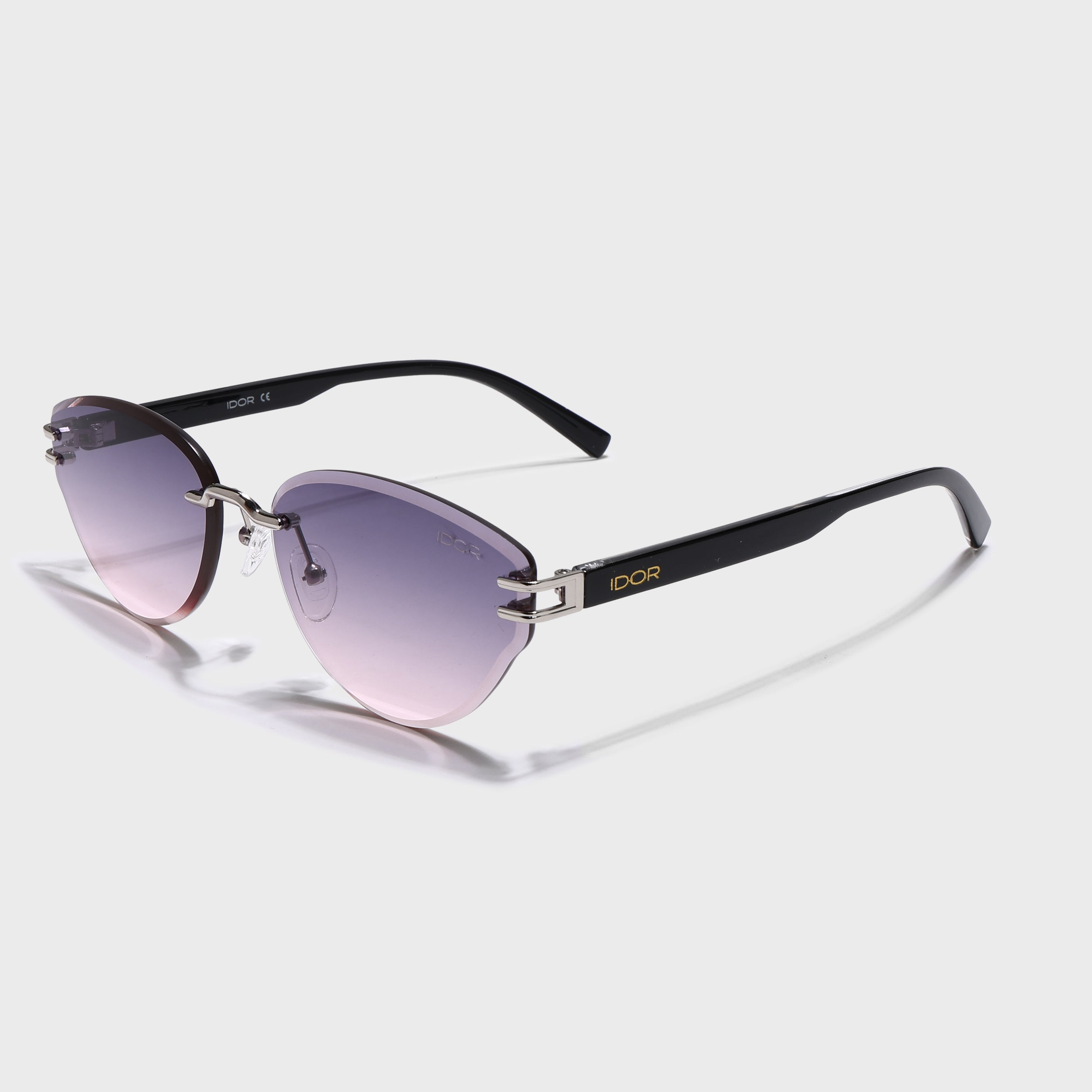 IDOR Premium Metal + TR90 High Quality Sunglass for Women | IDOR-006