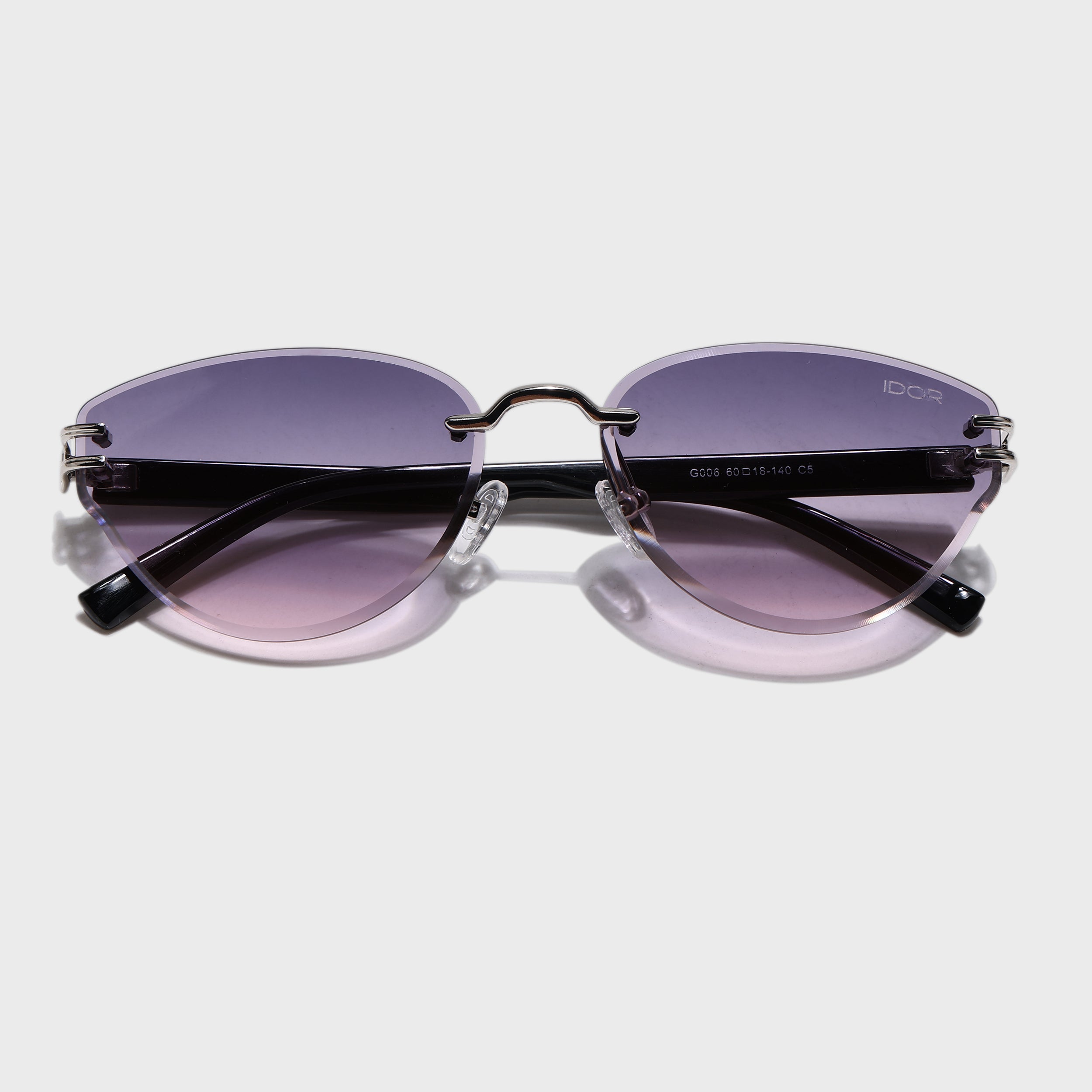 IDOR Premium Metal + TR90 High Quality Sunglass for Women | IDOR-006