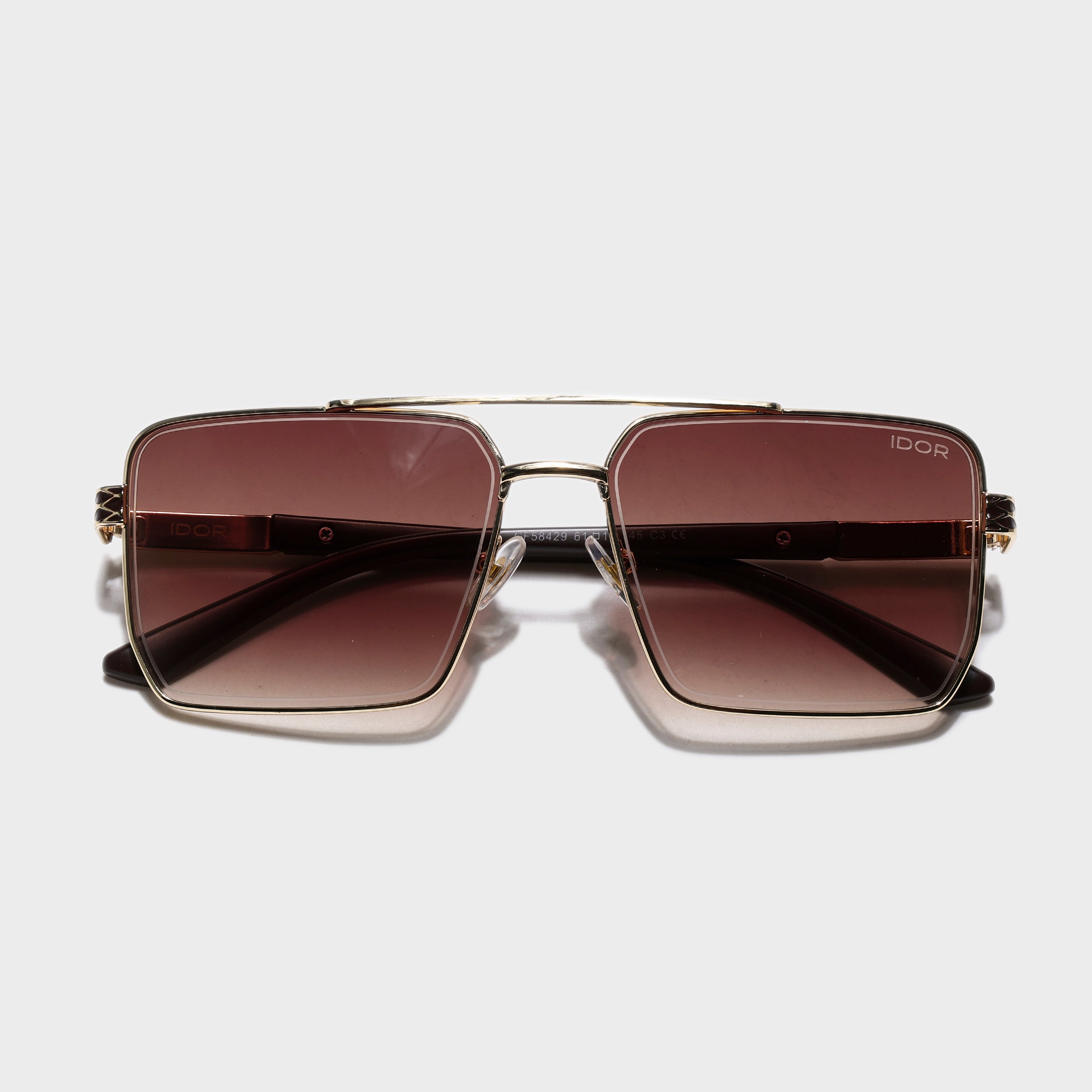 IDOR Premium Metal High Quality Sunglass for Unisex | IDOR-58429