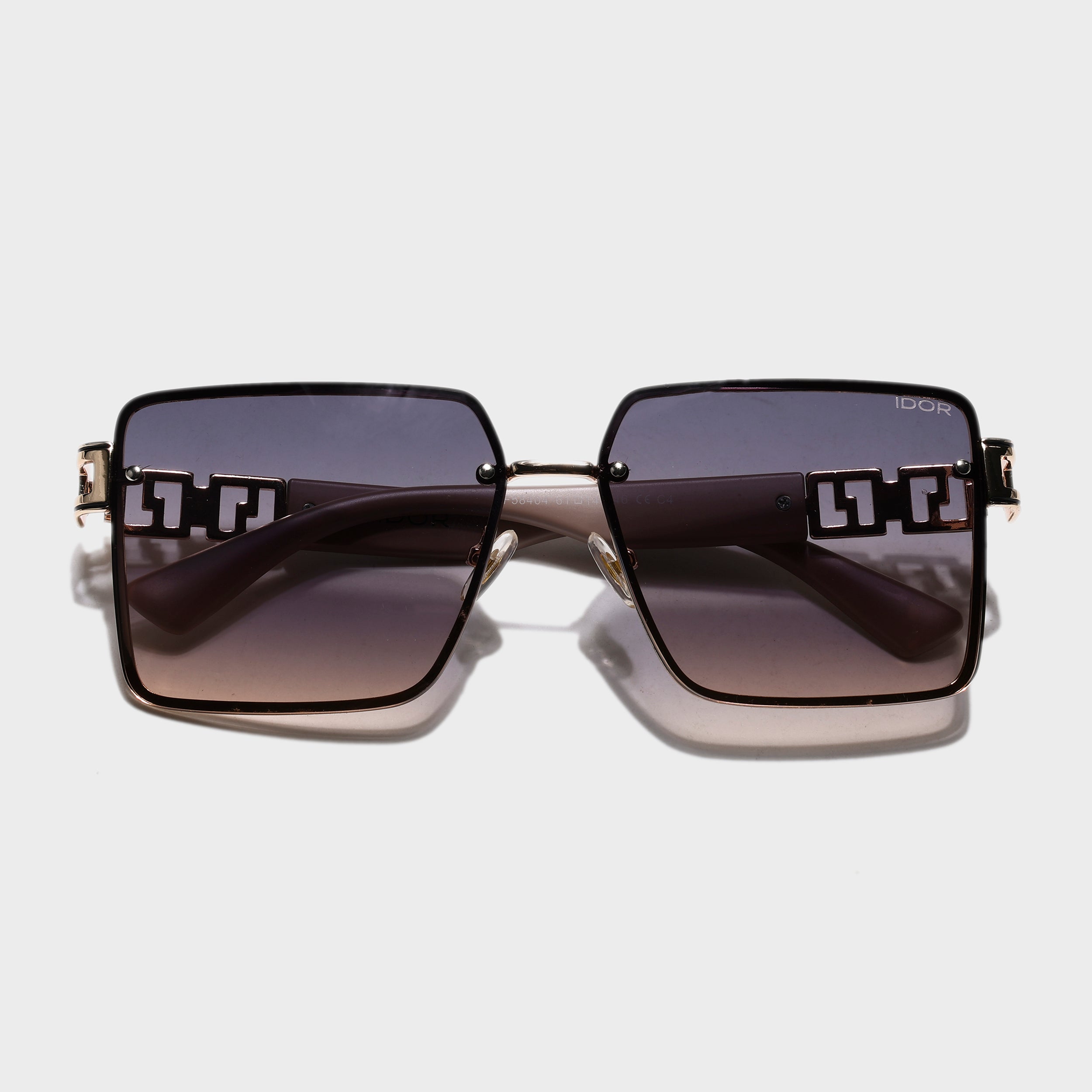 IDOR Premium Metal High Quality Sunglass for Unisex | IDOR-58404