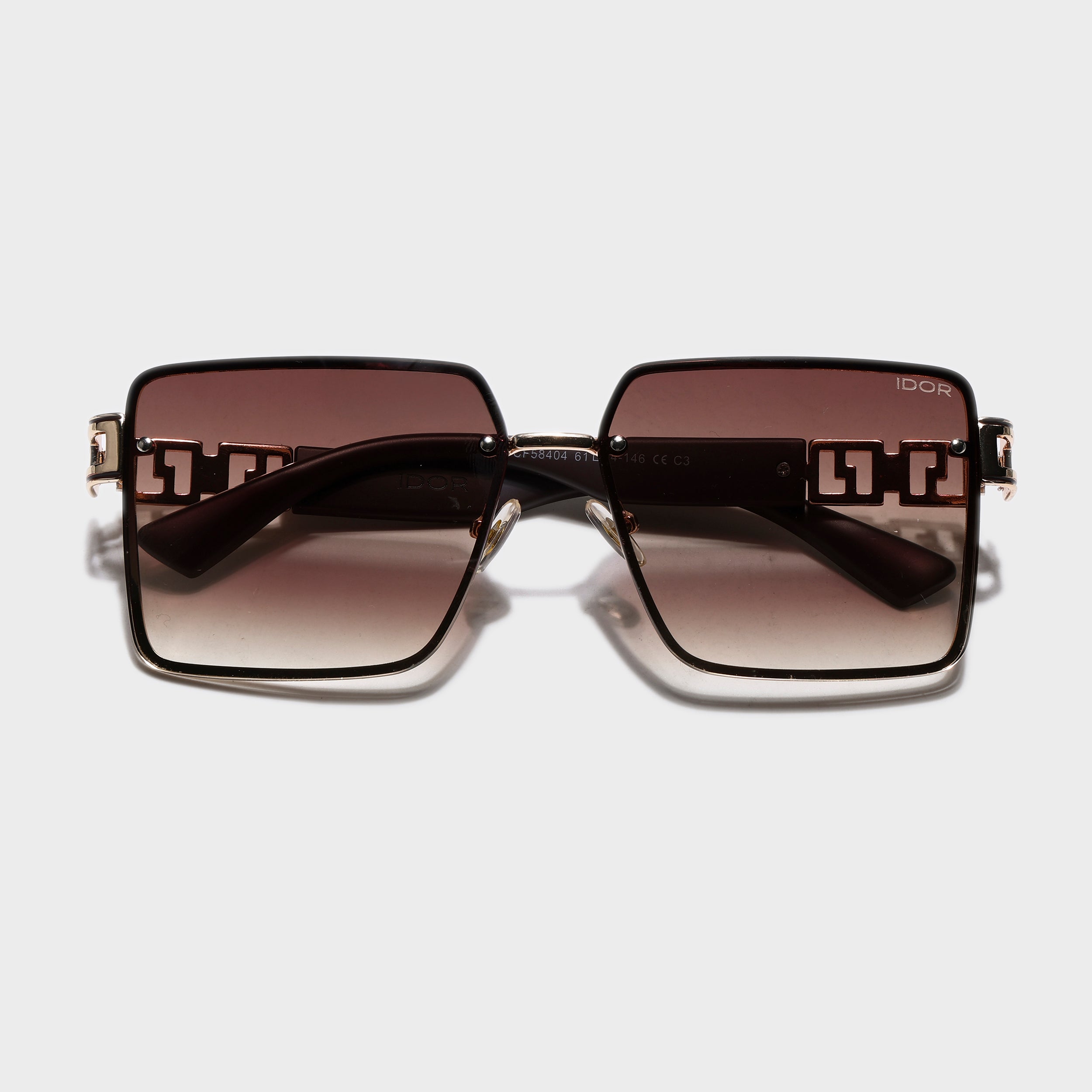 IDOR Premium Metal High Quality Sunglass for Unisex | IDOR-58404