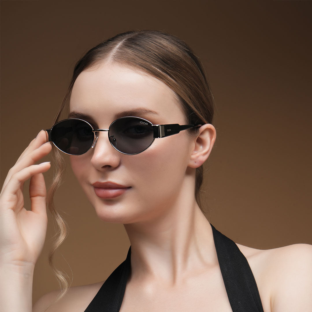 IDOR Premium Metal High Quality Sunglass for Men & Women | IDOR-06