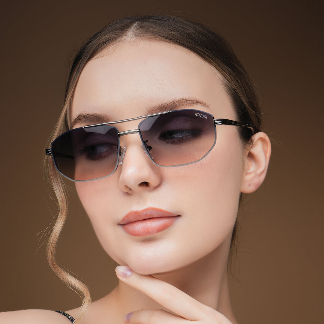 IDOR Premium Metal High Quality Sunglass for Men | IDOR-2631