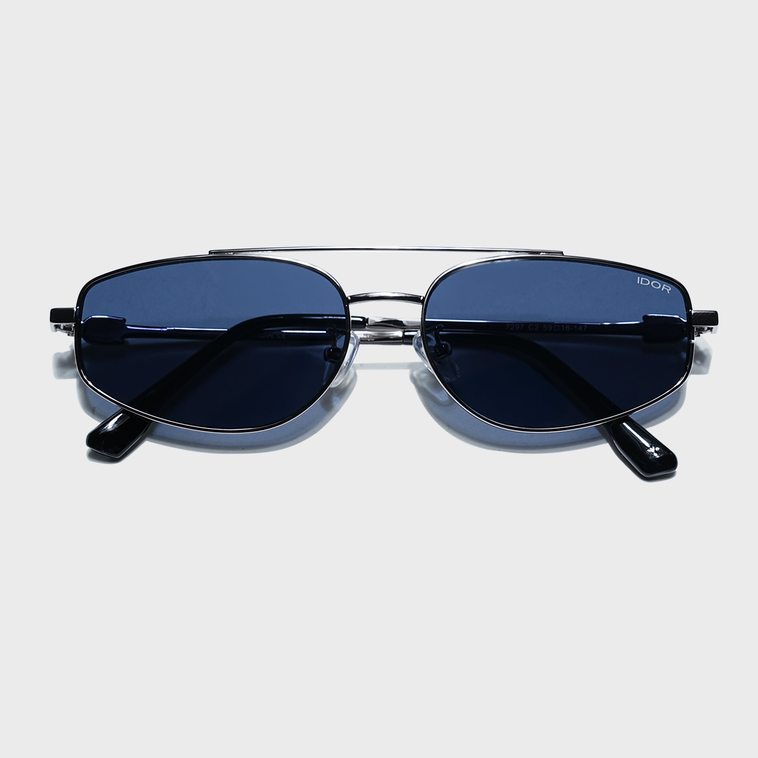 IDOR Premium Metal High Quality Sunglass for Unisex | IDOR-7297