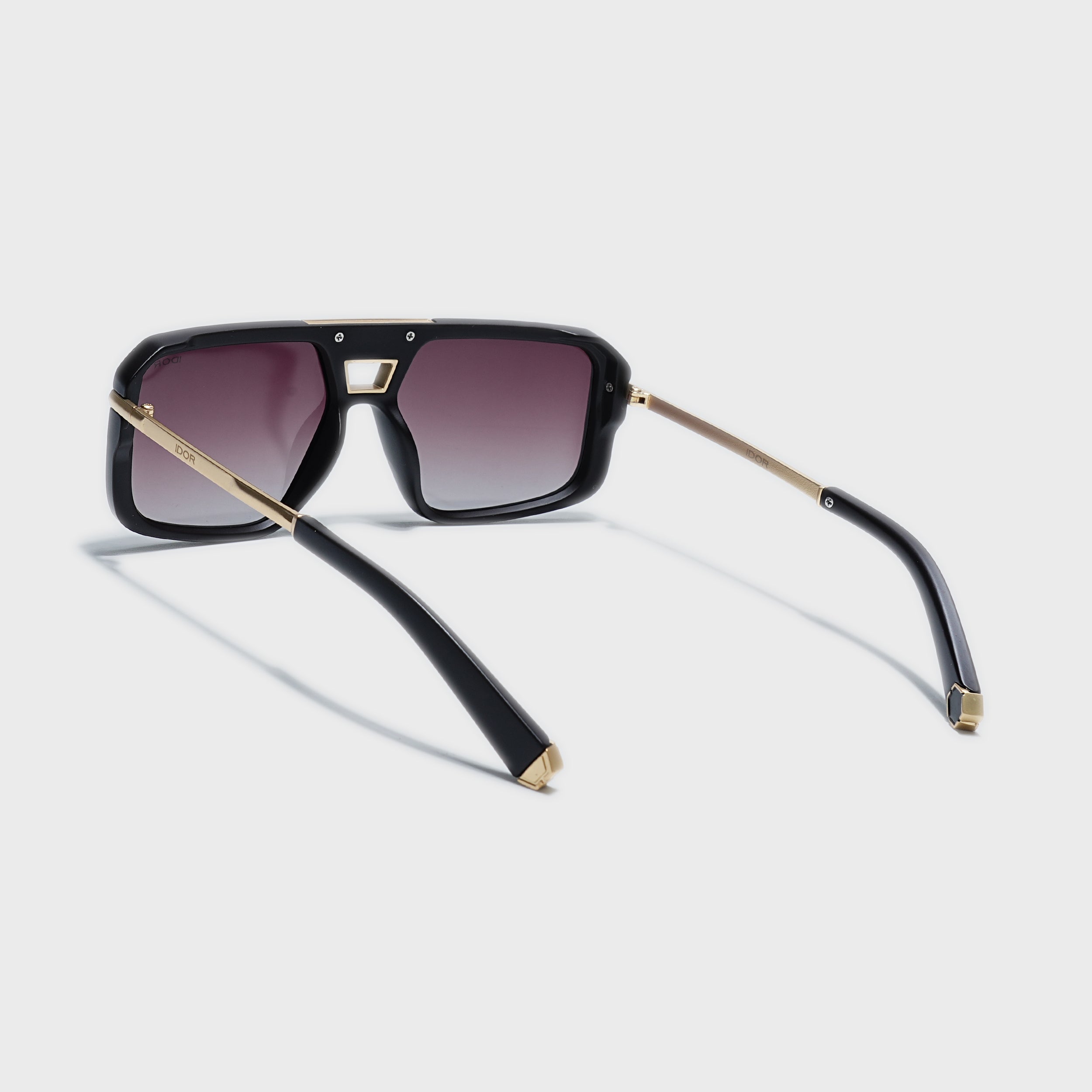 IDOR Premium Metal + Acetate High Quality Polarized Sunglass for Men | IDOR-98037