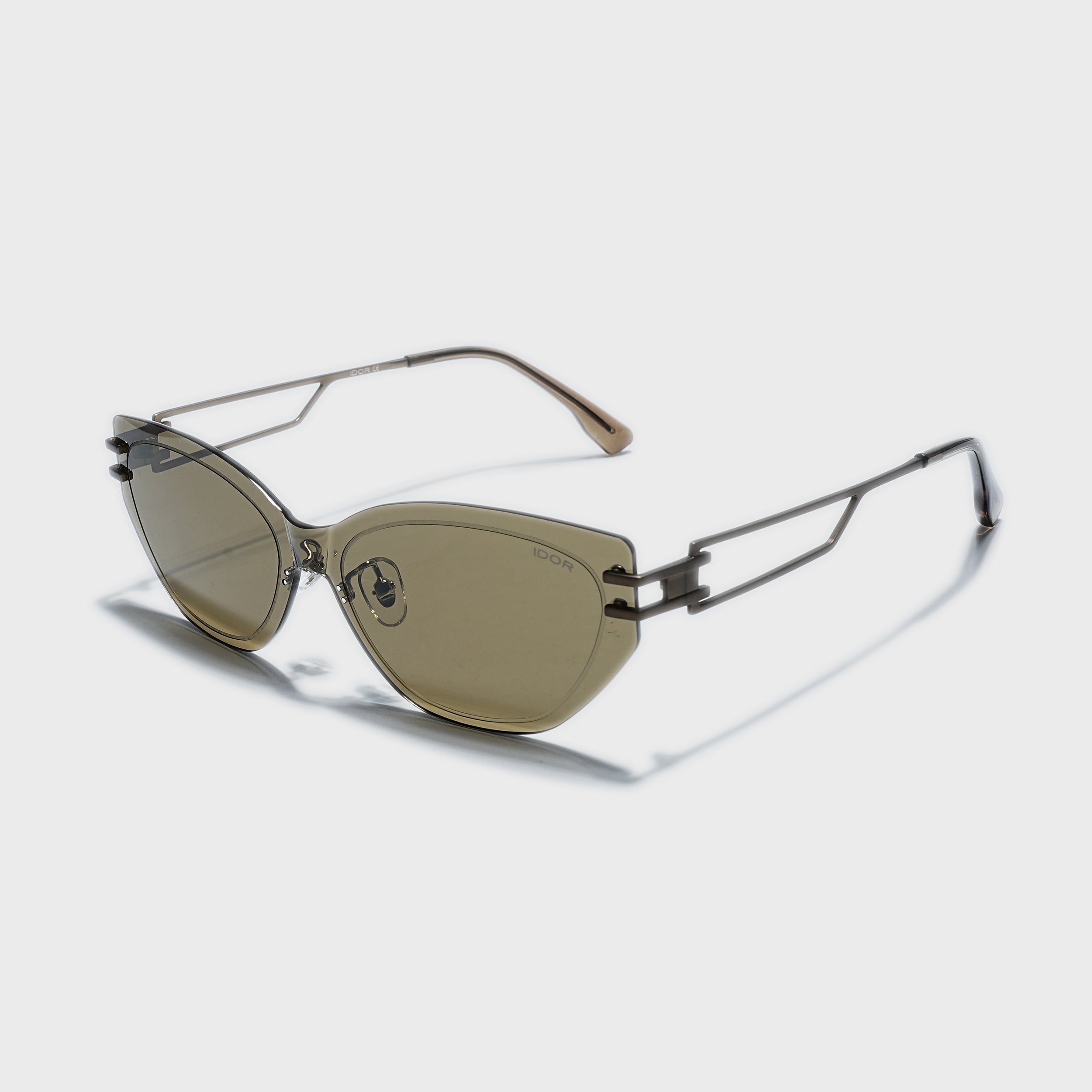 IDOR Premium Metal High Quality Sunglass for Unisex | IDOR-7308