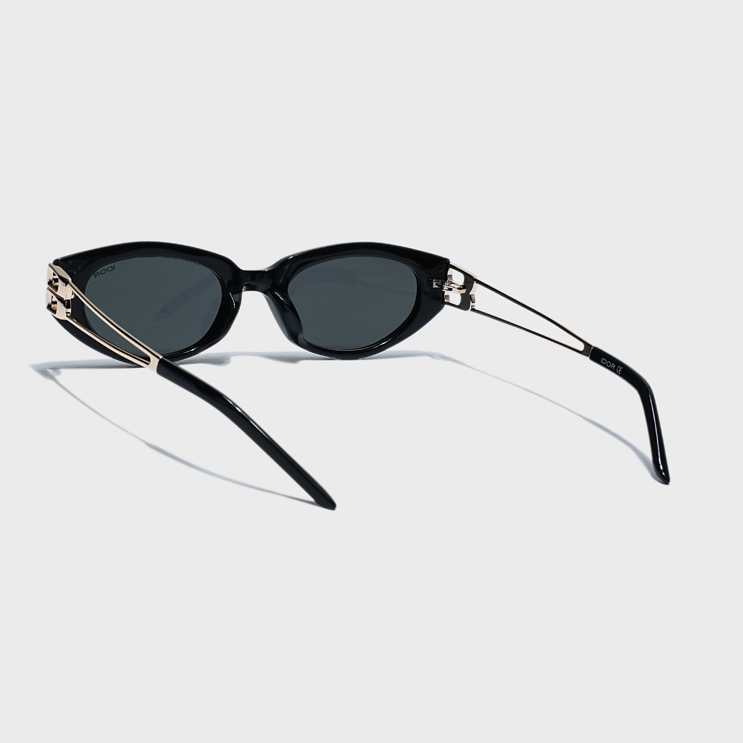 IDOR Premium Metal + Acetate High Quality Sunglass for Unisex | IDOR-9169