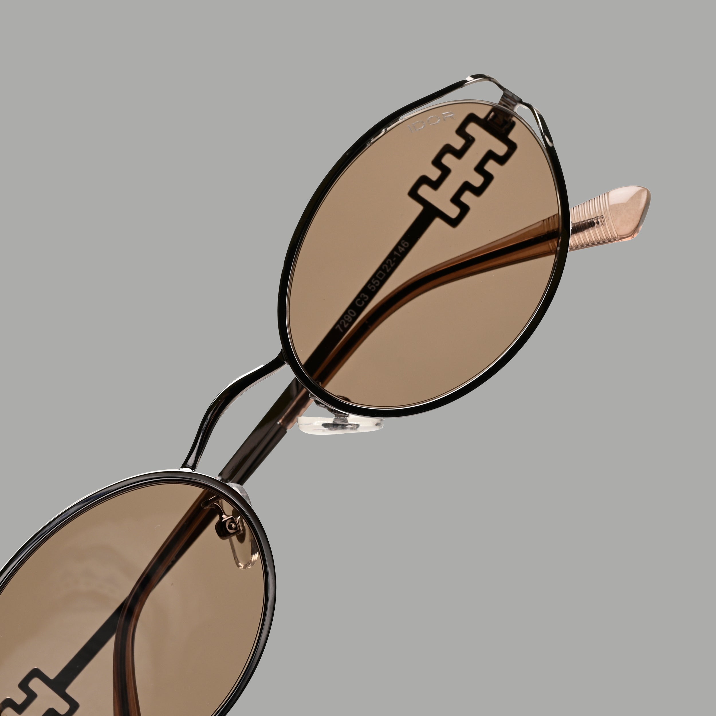 IDOR Premium Metal High Quality Sunglass for Unisex | IDOR-7290