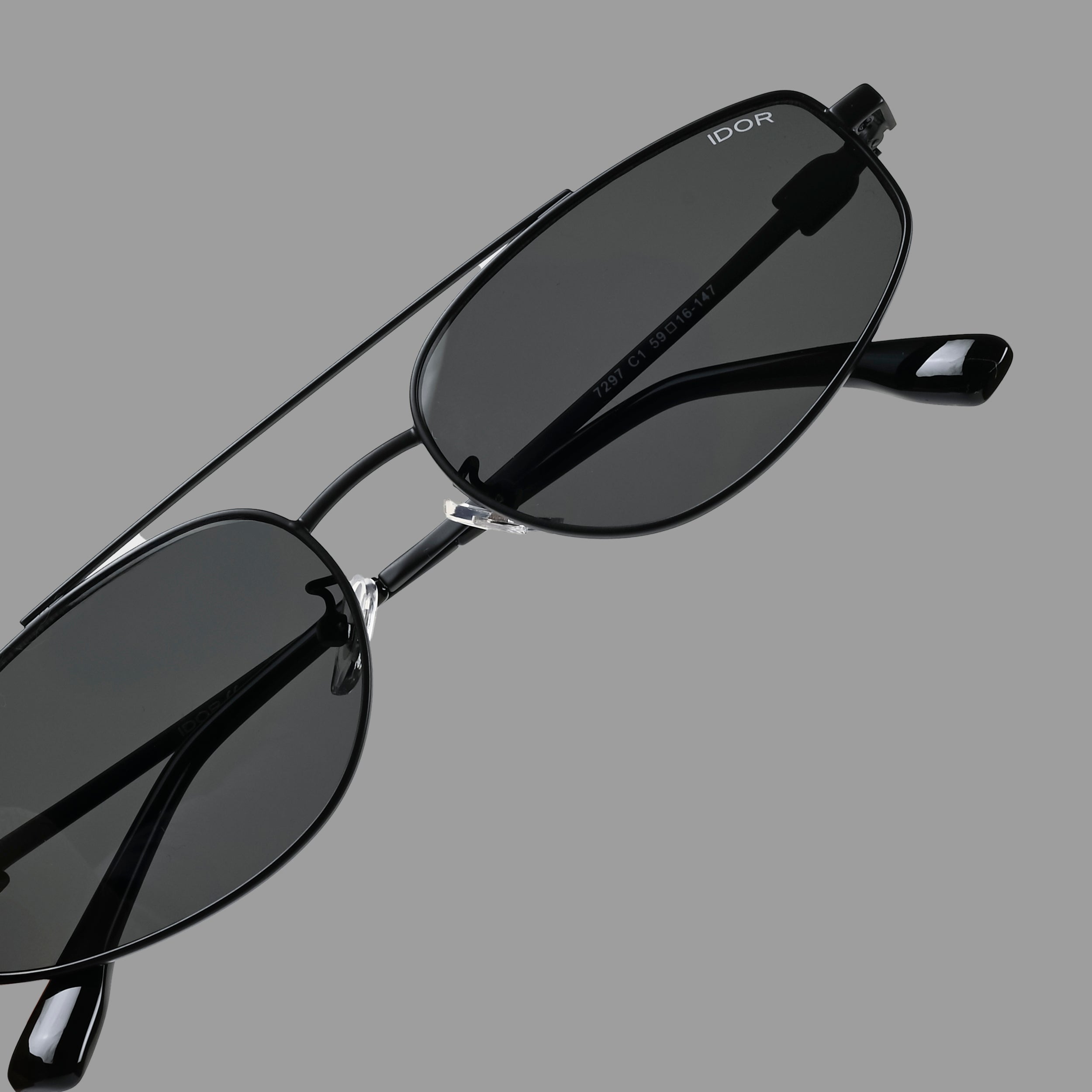 IDOR Premium Metal High Quality Sunglass for Unisex | IDOR-7297