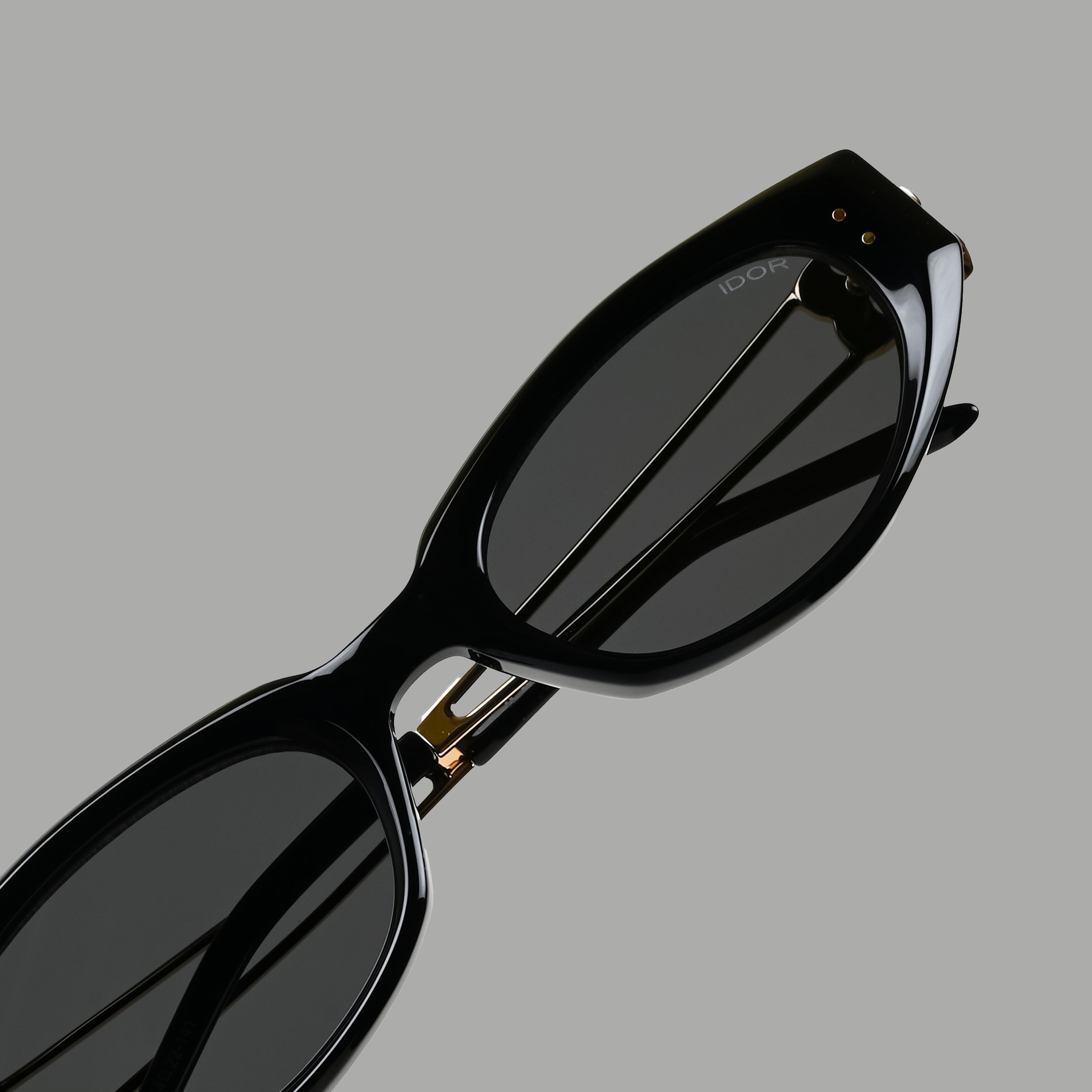IDOR Premium Metal + Acetate High Quality Sunglass for Unisex | IDOR-9169