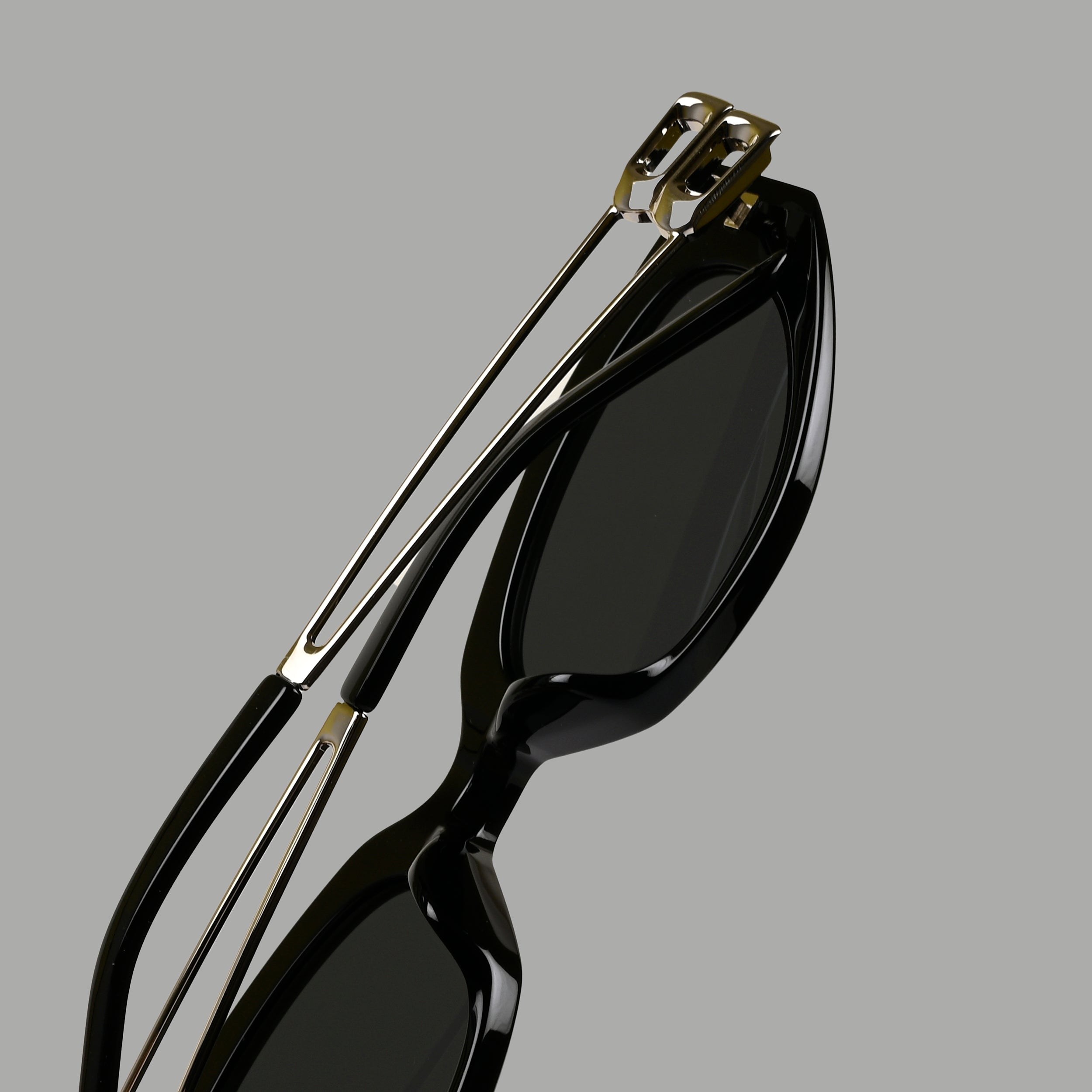 IDOR Premium Metal + Acetate High Quality Sunglass for Unisex | IDOR-9169