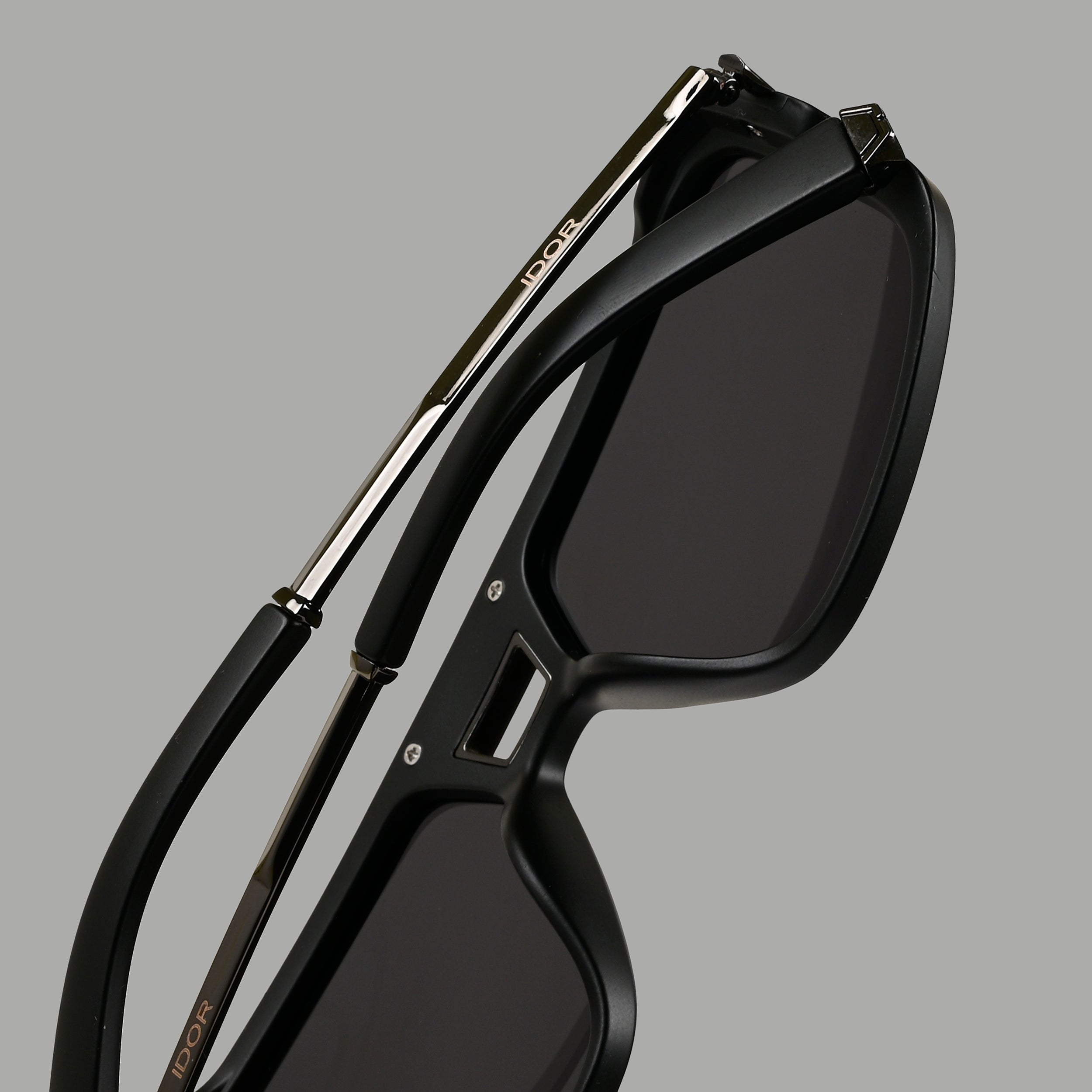 IDOR Premium Metal + Acetate High Quality Polarized Sunglass for Men | IDOR-98037