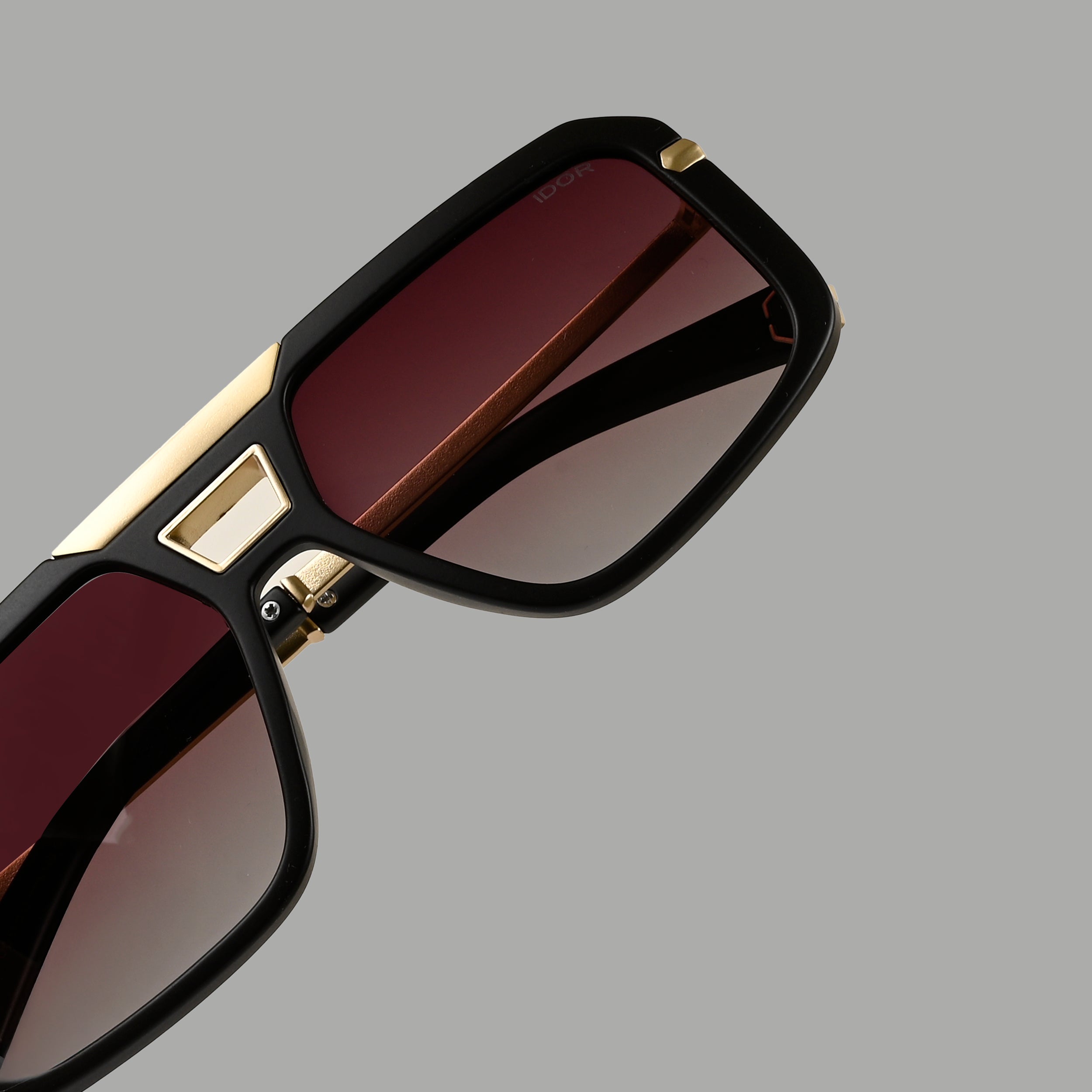 IDOR Premium Metal + Acetate High Quality Polarized Sunglass for Men | IDOR-98037