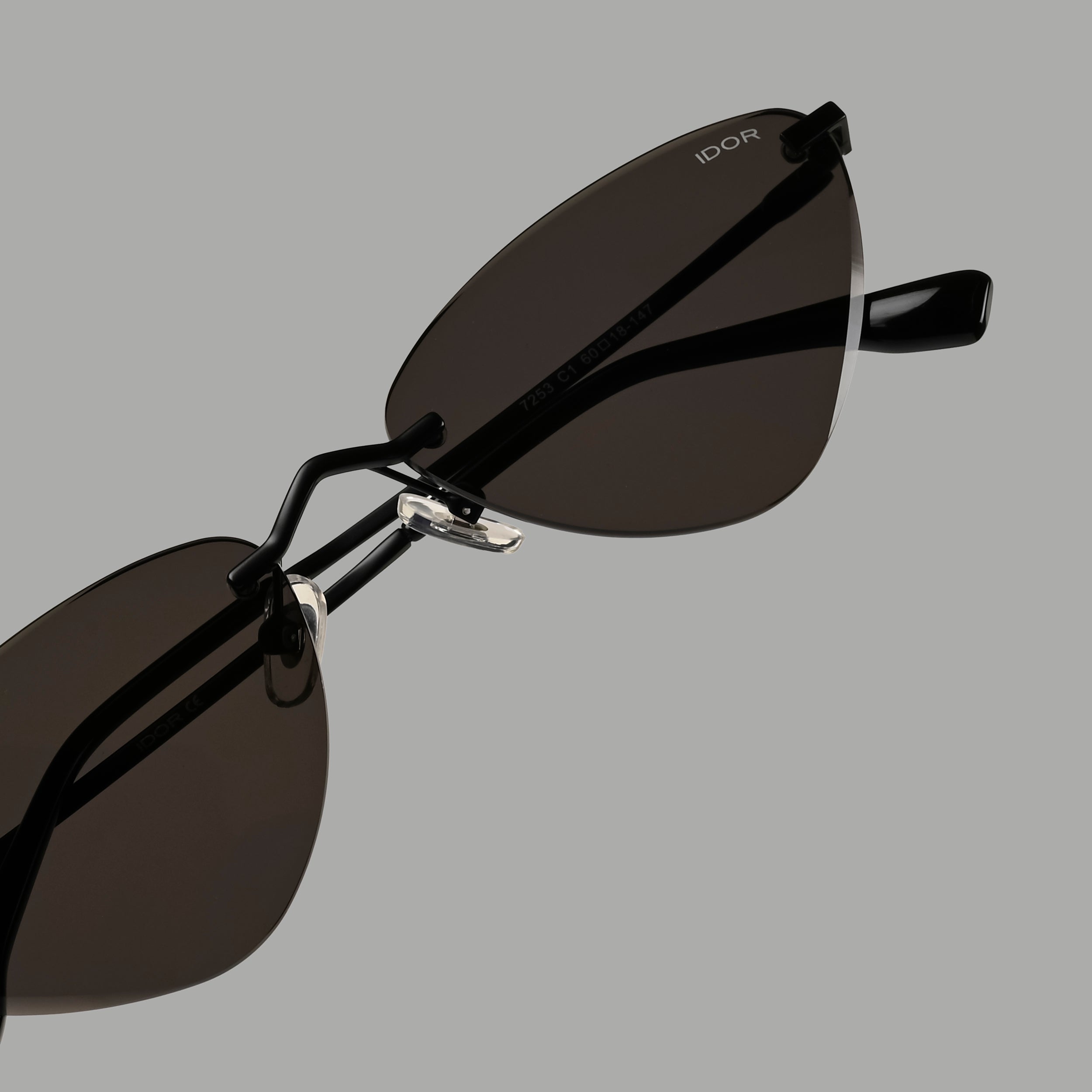 IDOR Premium Metal High Quality Sunglass for Unisex | IDOR-7253