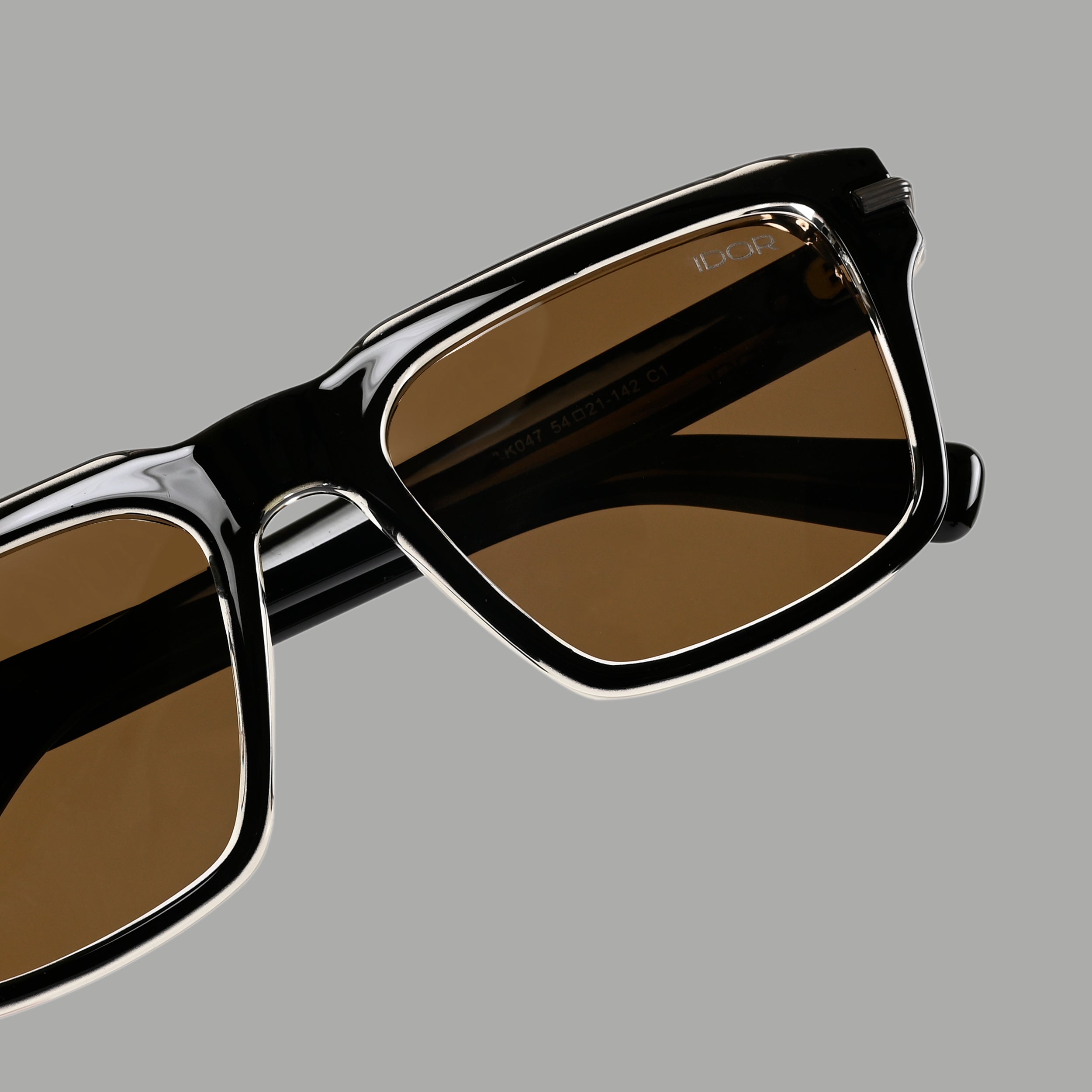 IDOR Premium TR90 High Quality Polarized Sunglass for Unisex | IDOR-047