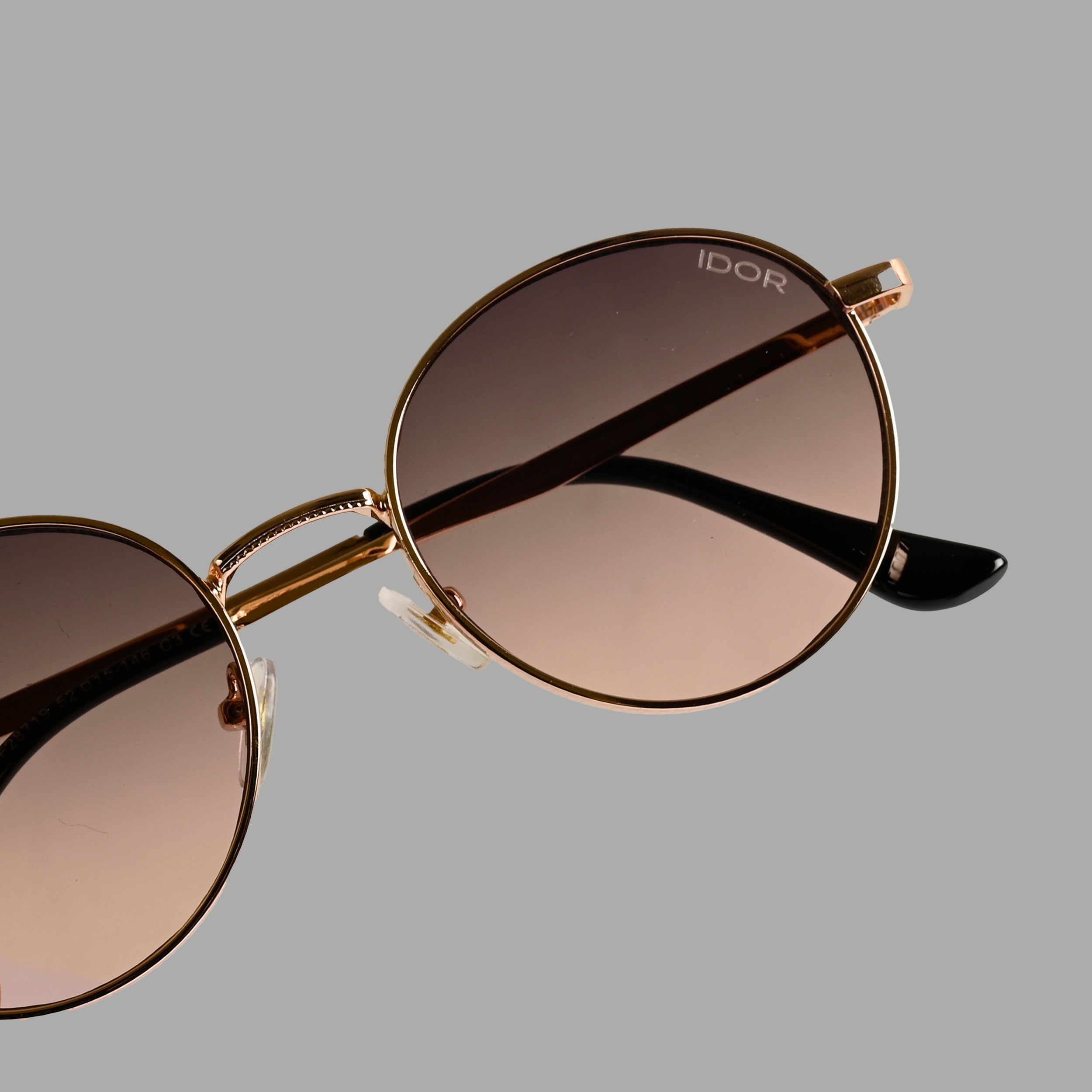 IDOR Premium Metal High Quality Sunglass for Unisex | IDOR-28719