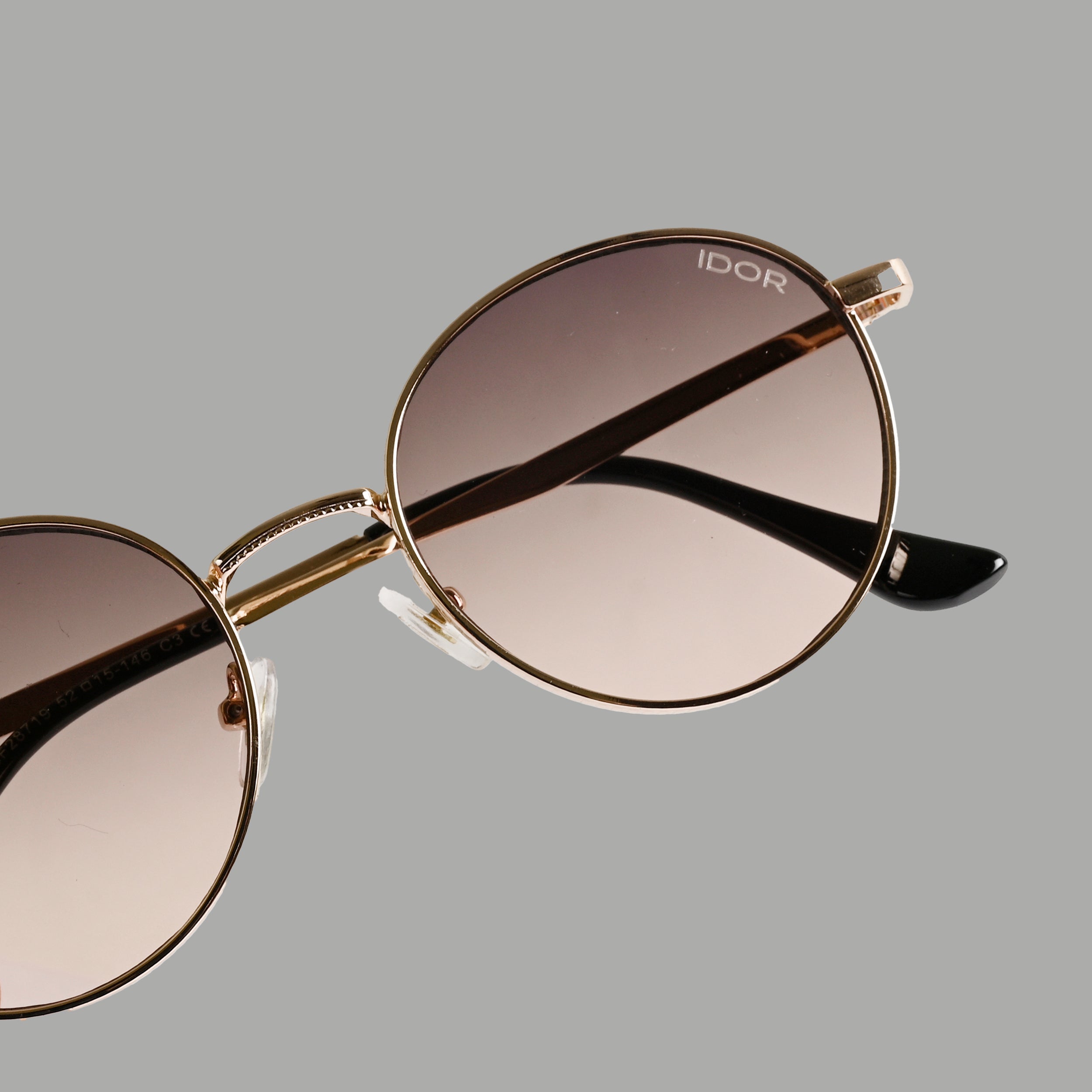 IDOR Premium Metal High Quality Sunglass for Unisex | IDOR-28719