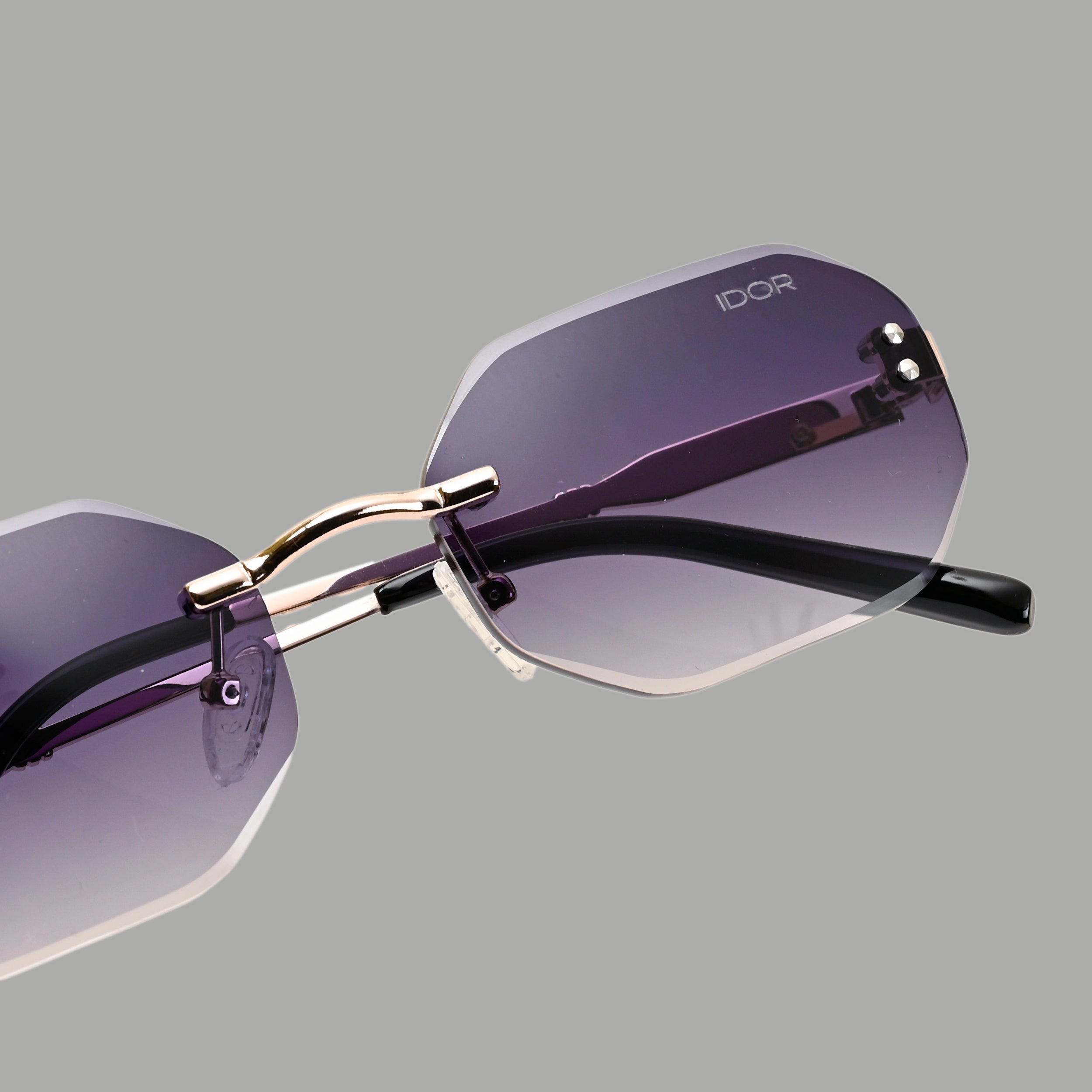 IDOR Premium Metal High Quality Sunglass for Unisex | IDOR-054
