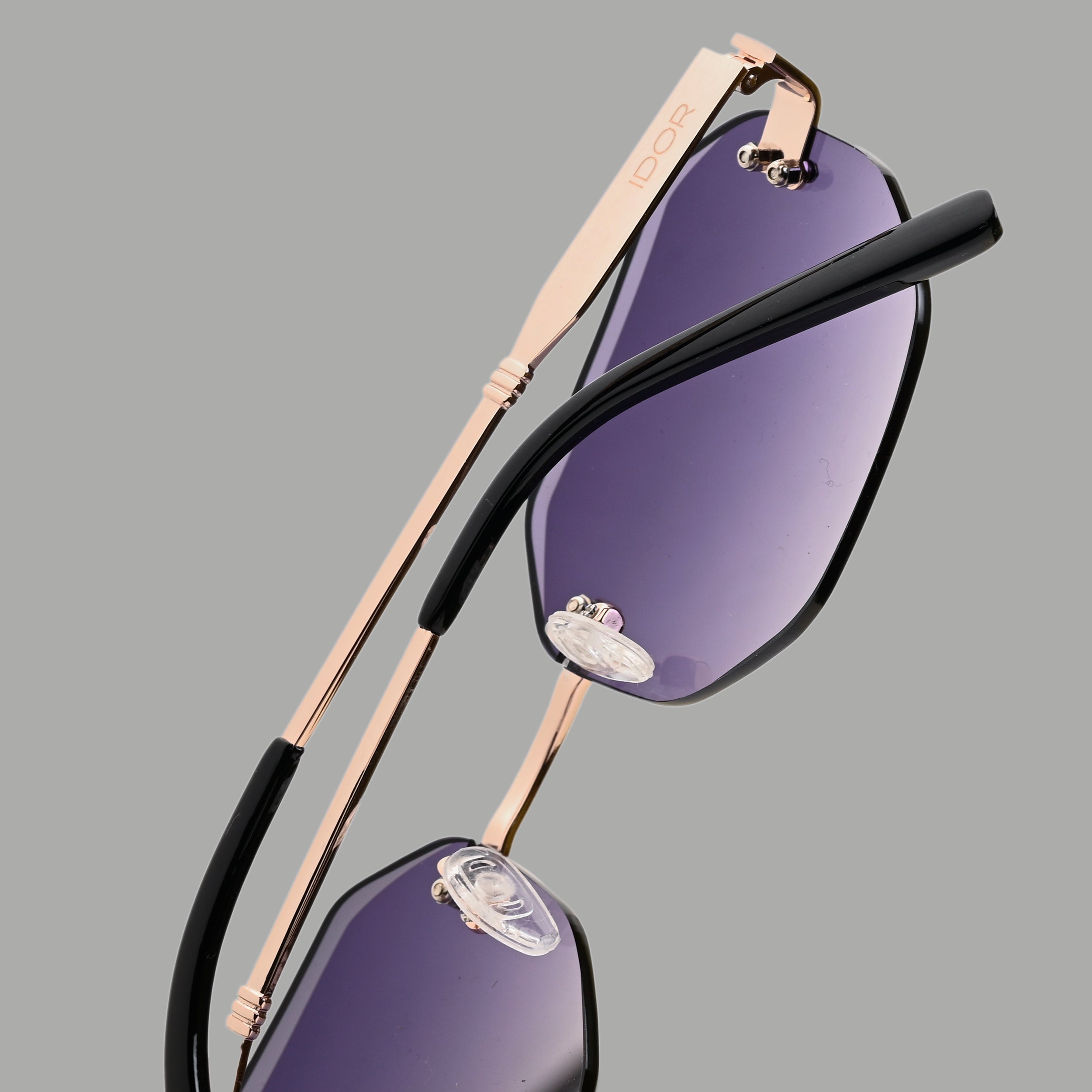 IDOR Premium Metal High Quality Sunglass for Unisex | IDOR-054