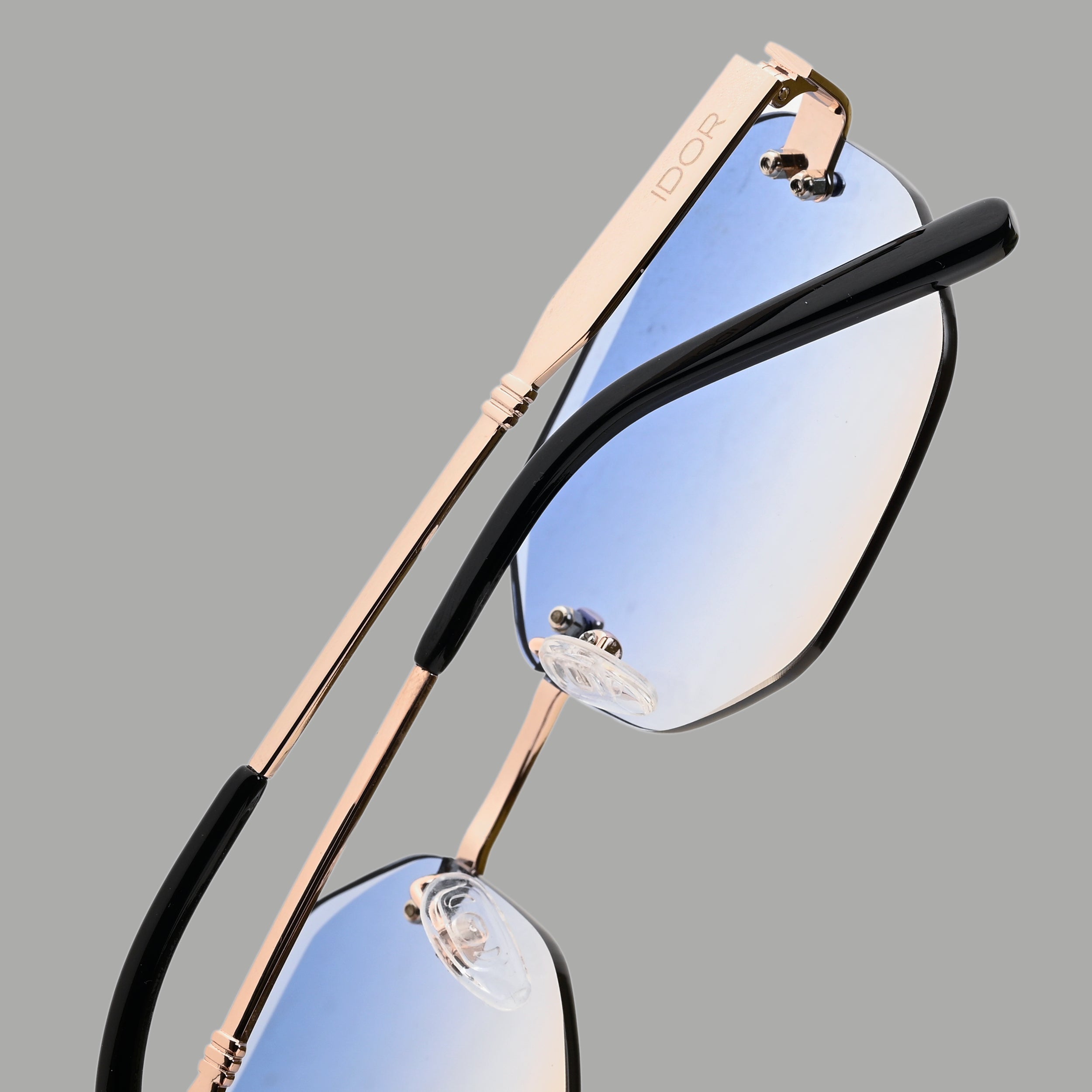 IDOR Premium Metal High Quality Sunglass for Unisex | IDOR-054