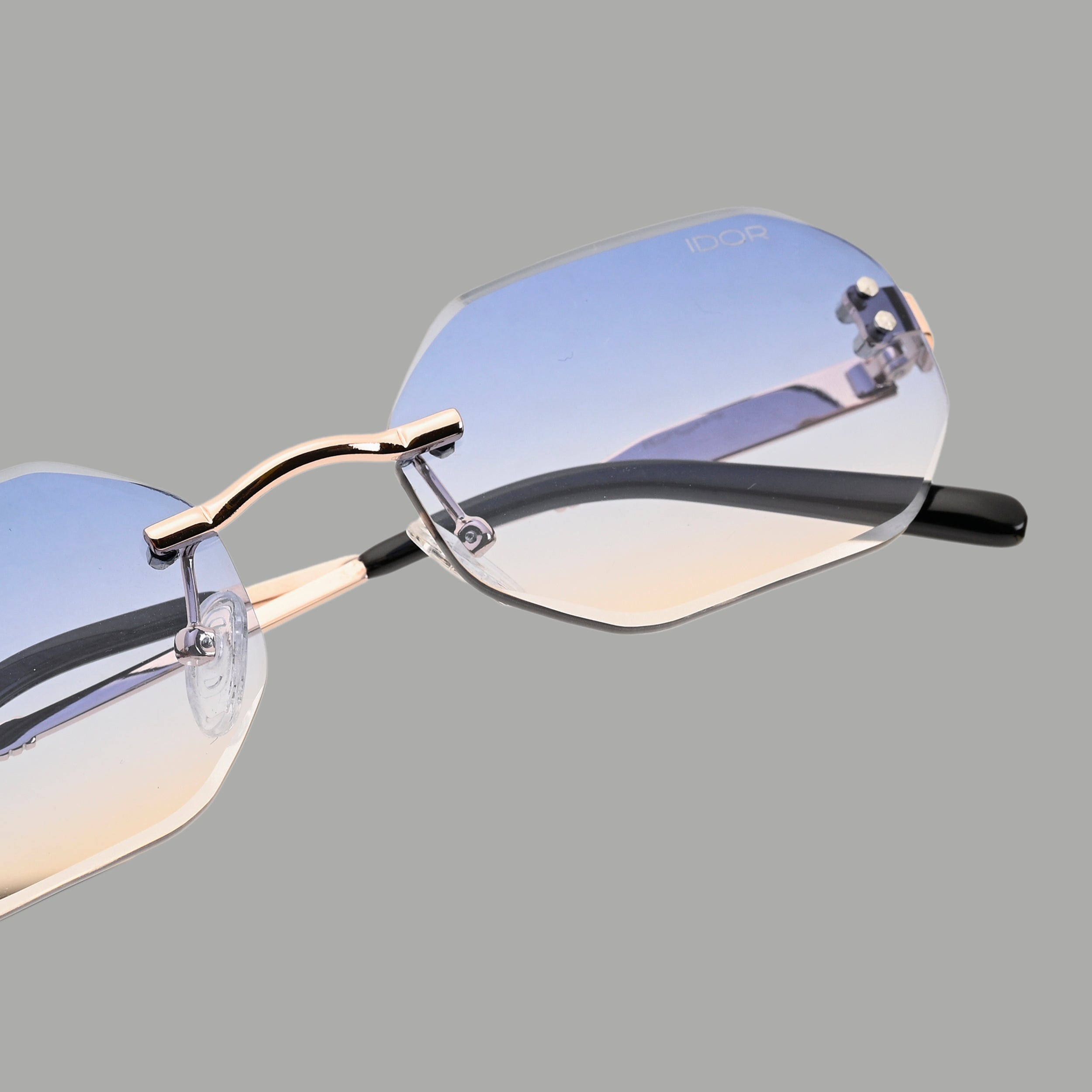 IDOR Premium Metal High Quality Sunglass for Unisex | IDOR-054