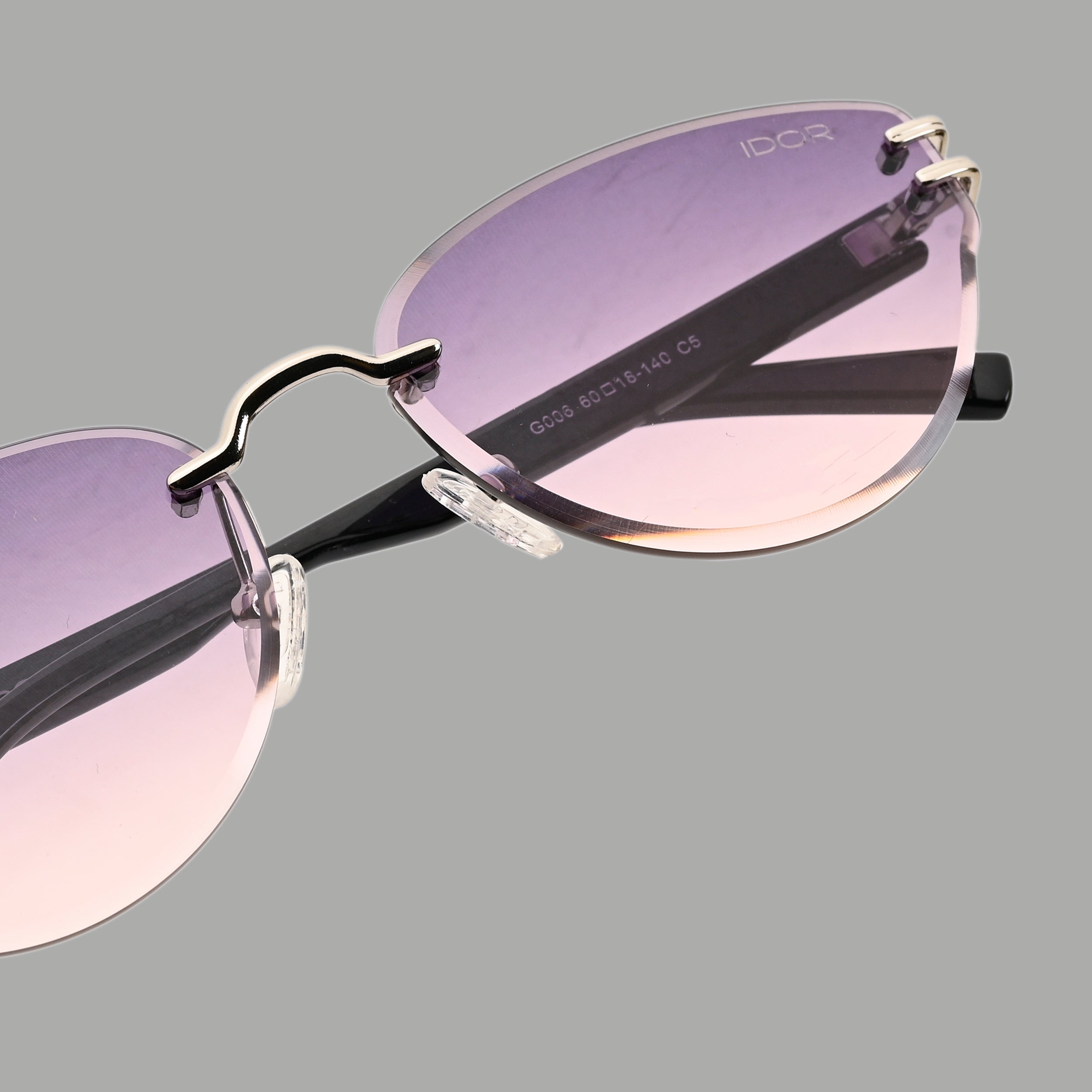 IDOR Premium Metal + TR90 High Quality Sunglass for Women | IDOR-006