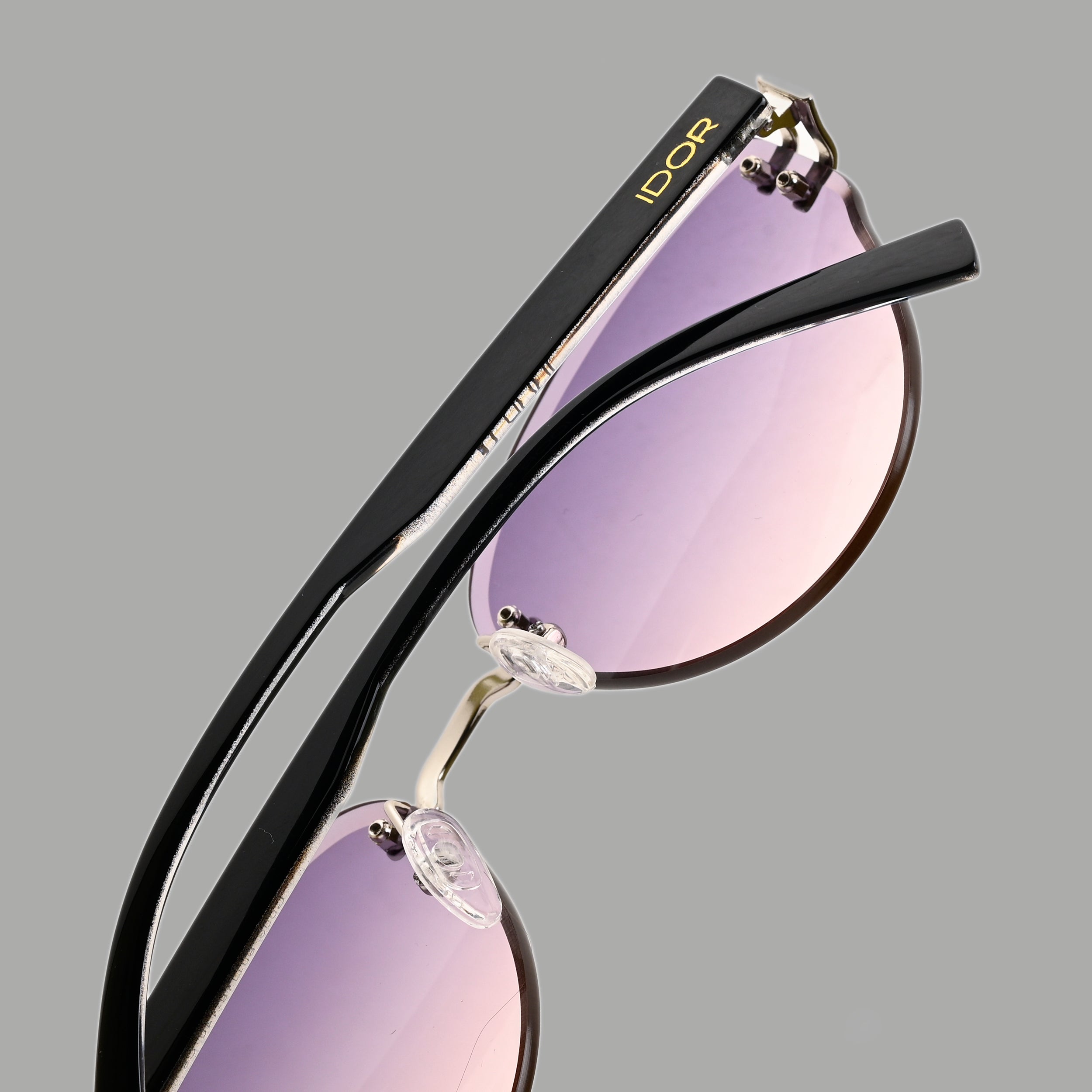 IDOR Premium Metal + TR90 High Quality Sunglass for Women | IDOR-006