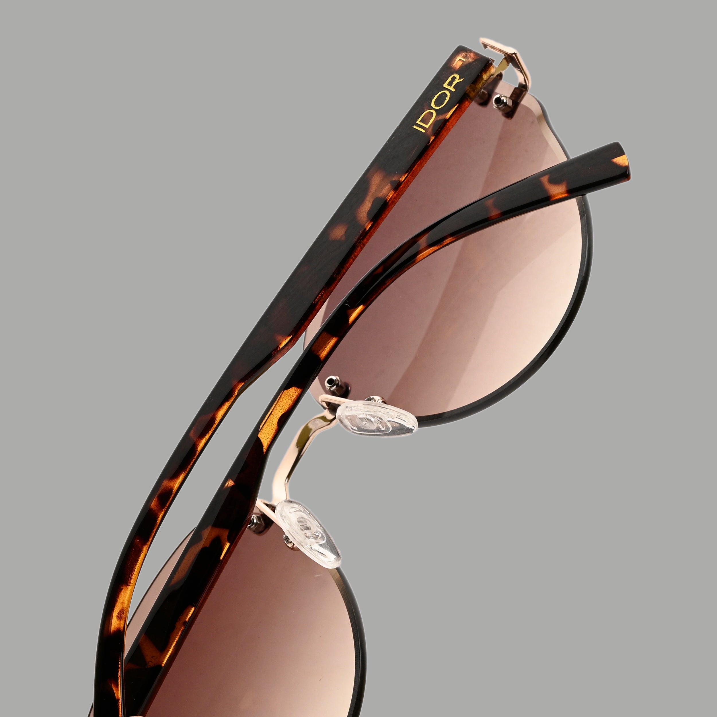 IDOR Premium Metal + TR90 High Quality Sunglass for Women | IDOR-006