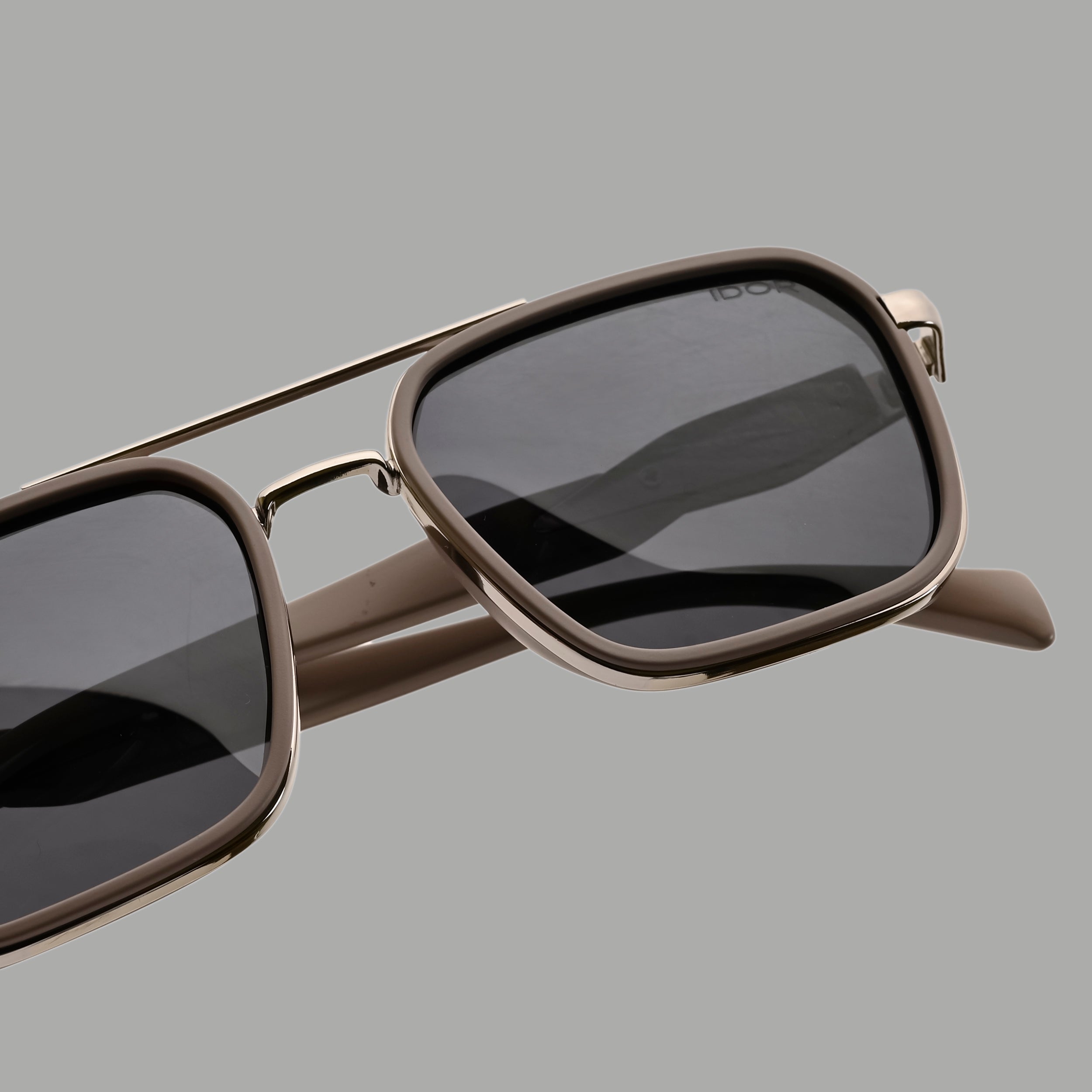IDOR Premium Metal High Quality Polarized Sunglass for Unisex | IDOR-58524