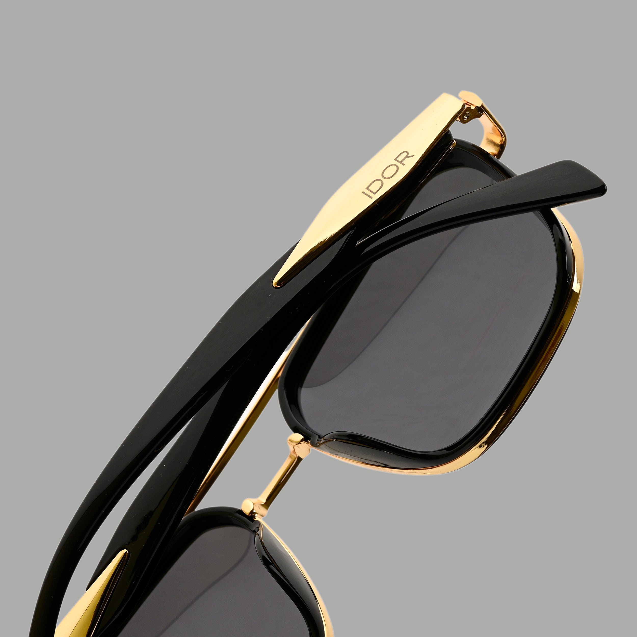 IDOR Premium Metal High Quality Polarized Sunglass for Unisex | IDOR-58524