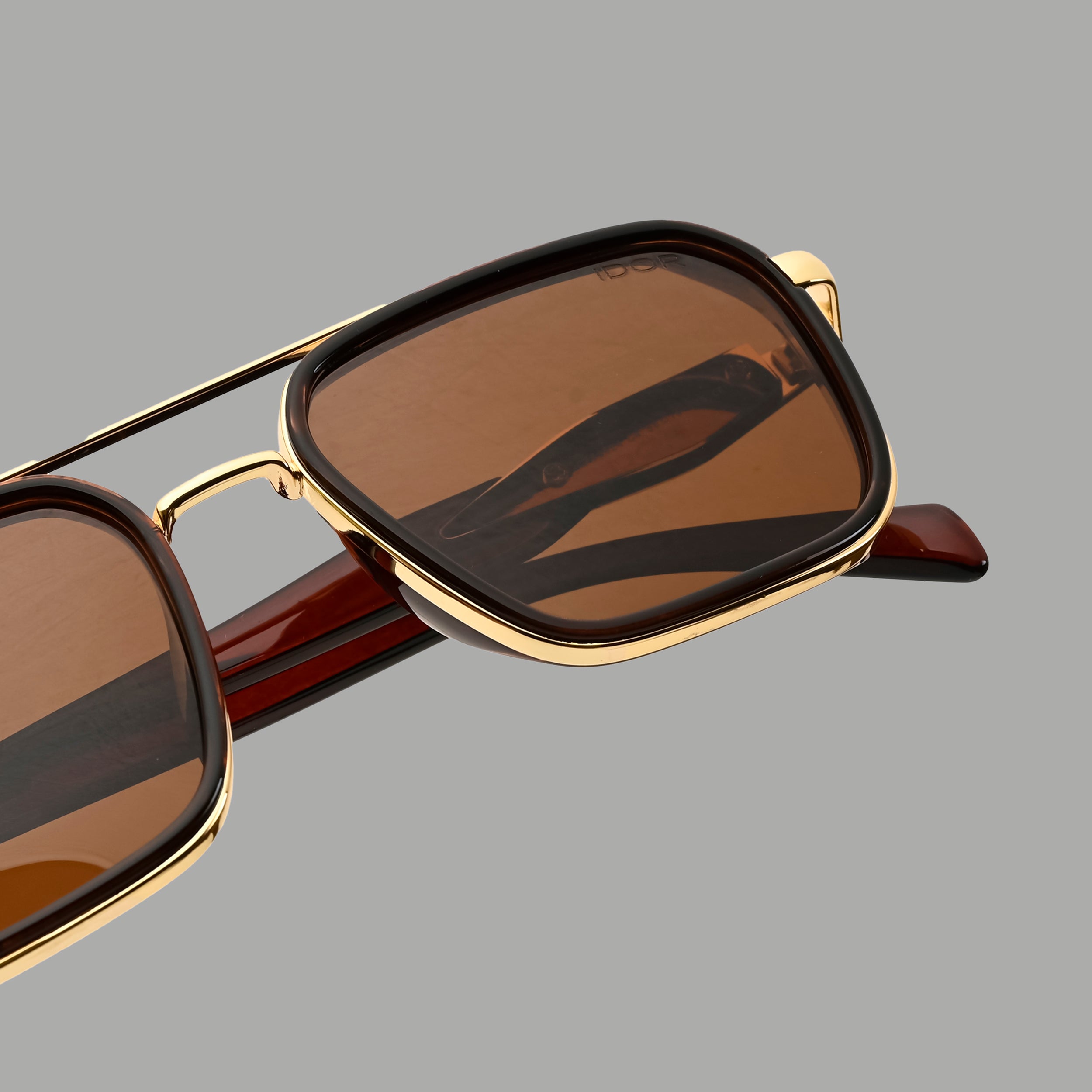 IDOR Premium Metal High Quality Polarized Sunglass for Unisex | IDOR-58524