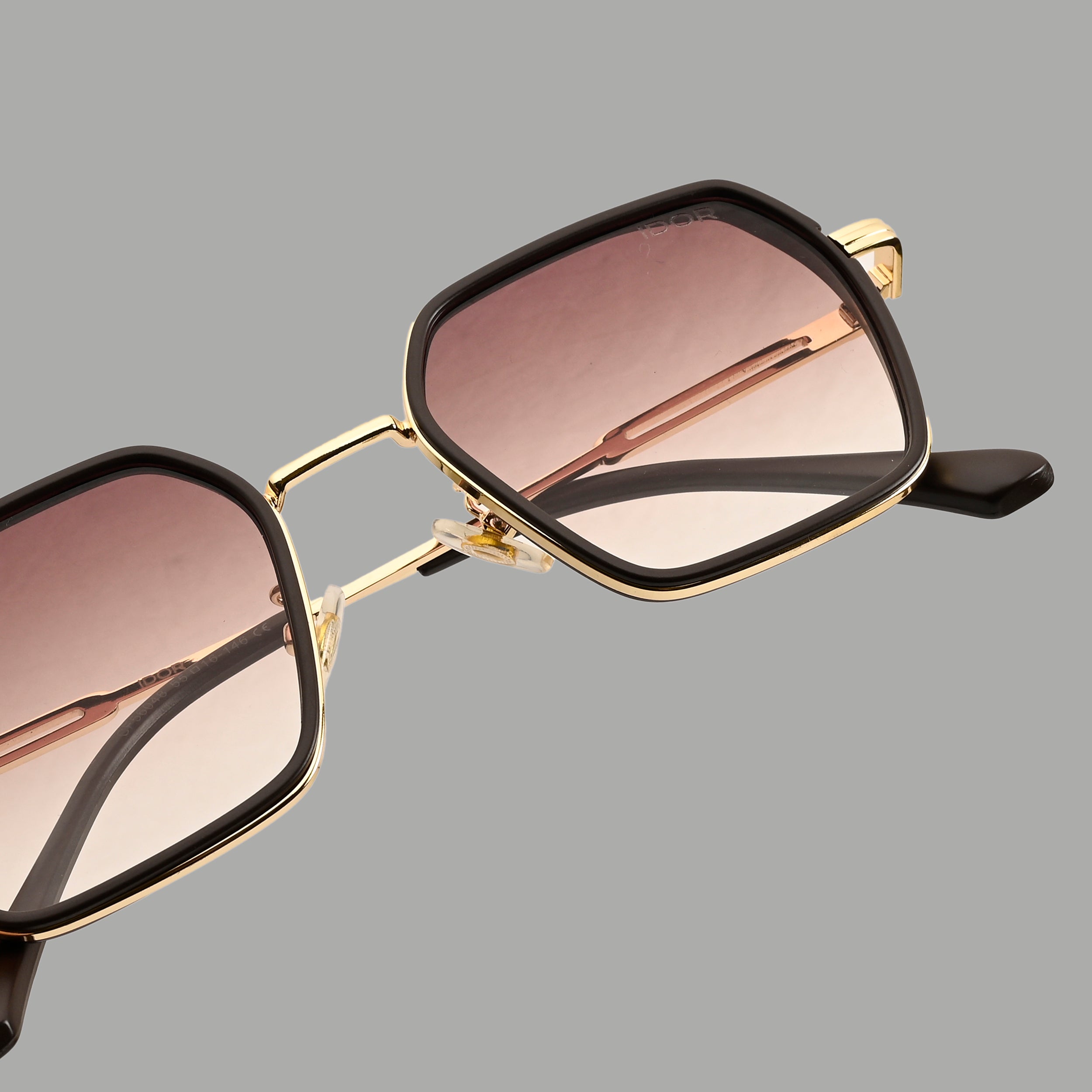IDOR Premium Metal High Quality Sunglass for Unisex | IDOR-56048
