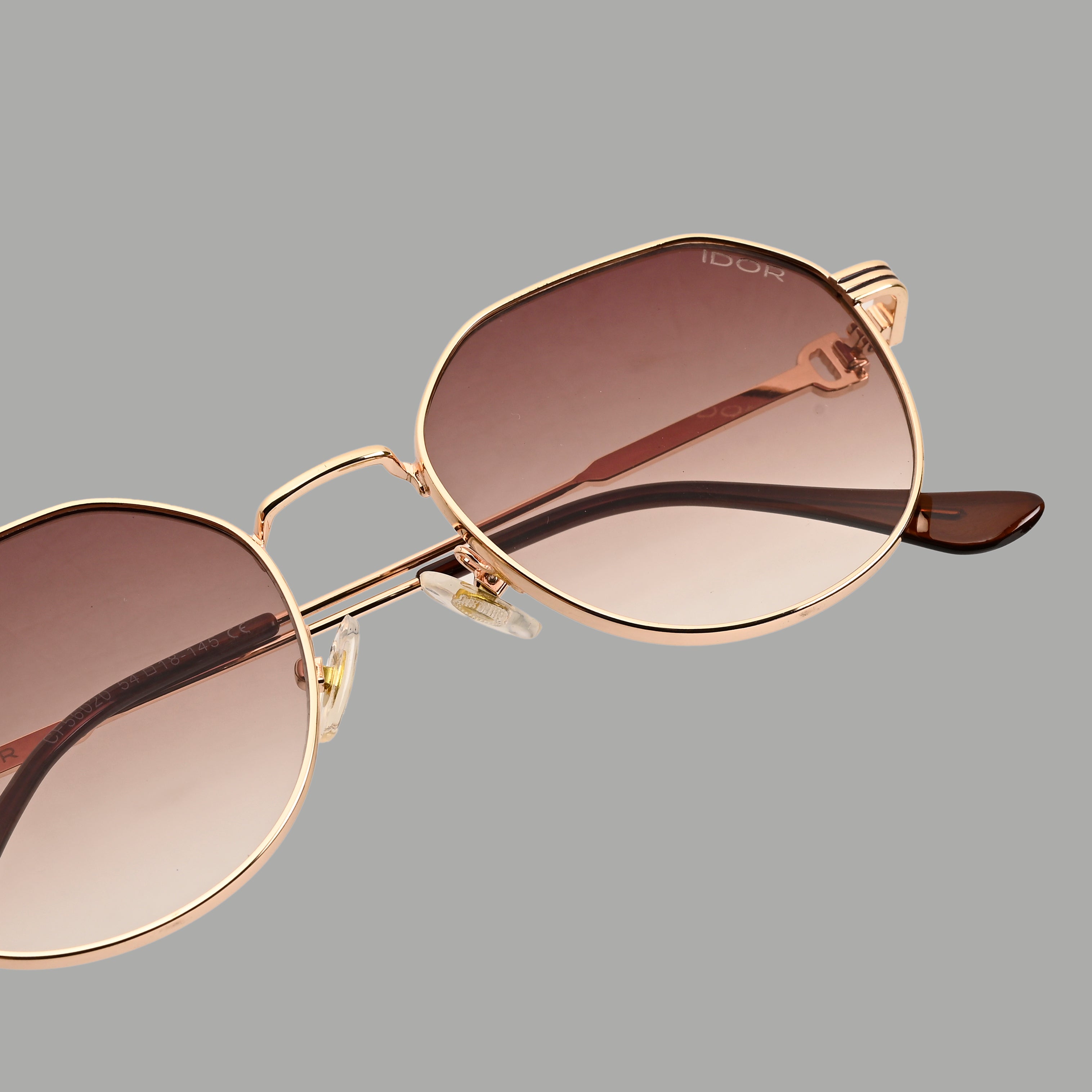 IDOR Premium Metal High Quality Sunglass for Unisex | IDOR-56020
