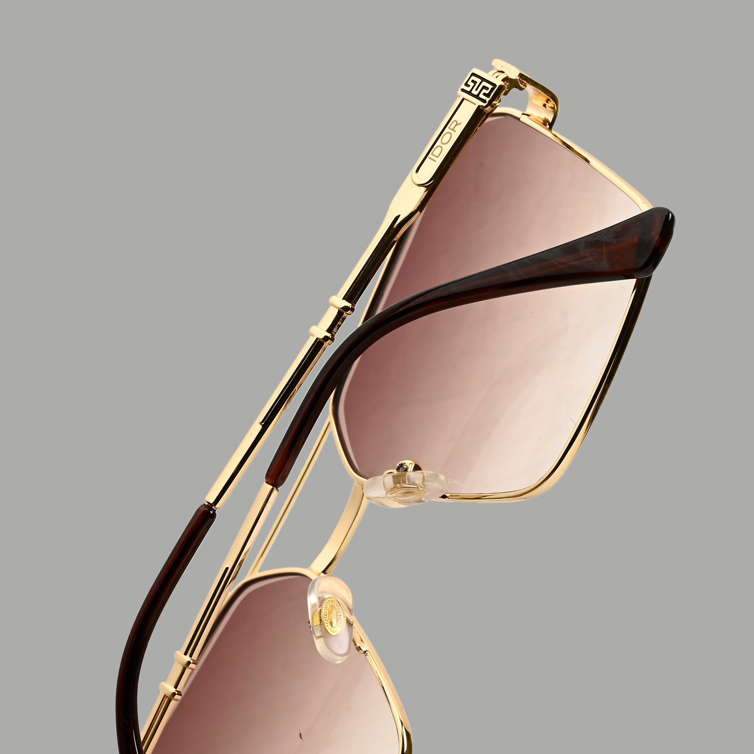 IDOR Premium Metal High Quality Sunglass for Unisex | IDOR-58431