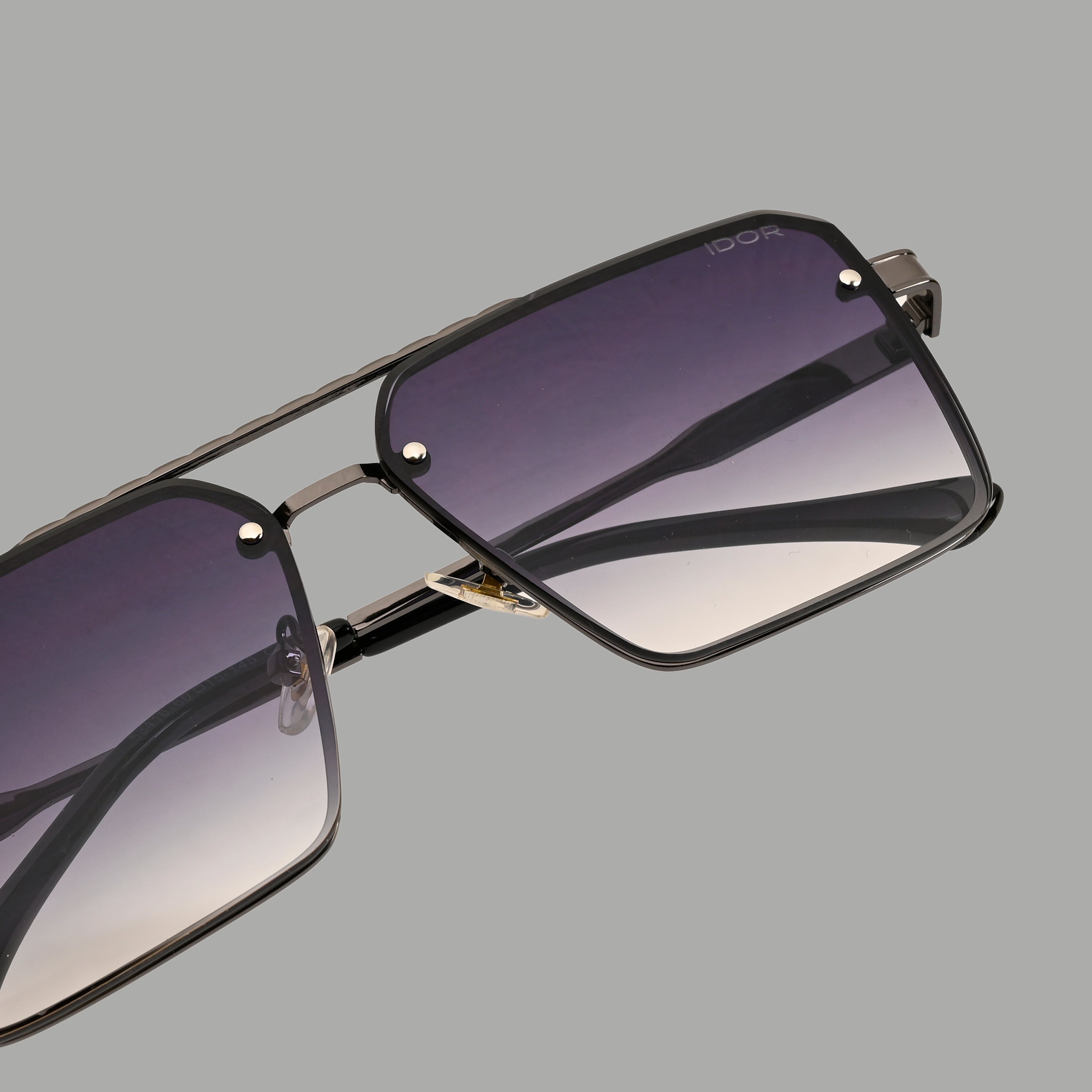 IDOR Premium Metal High Quality Sunglass for Unisex | IDOR-58416