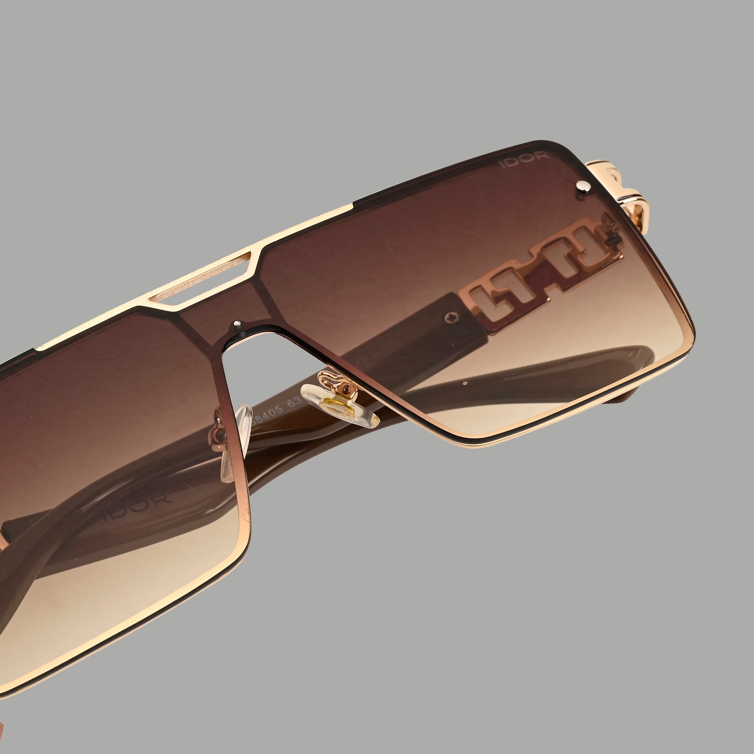 IDOR Premium Metal High Quality Sunglass for Unisex | IDOR-58405